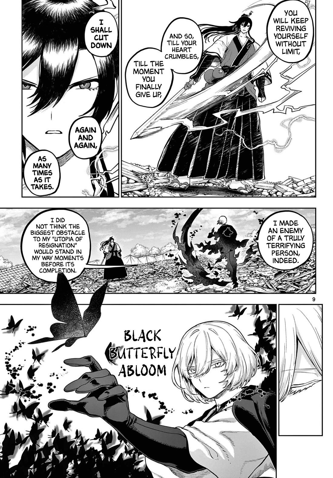 KaguRai: Kagura & Raito Chapter 64 page 8 - Chapter 64: Sword Saint VS Knight in Black