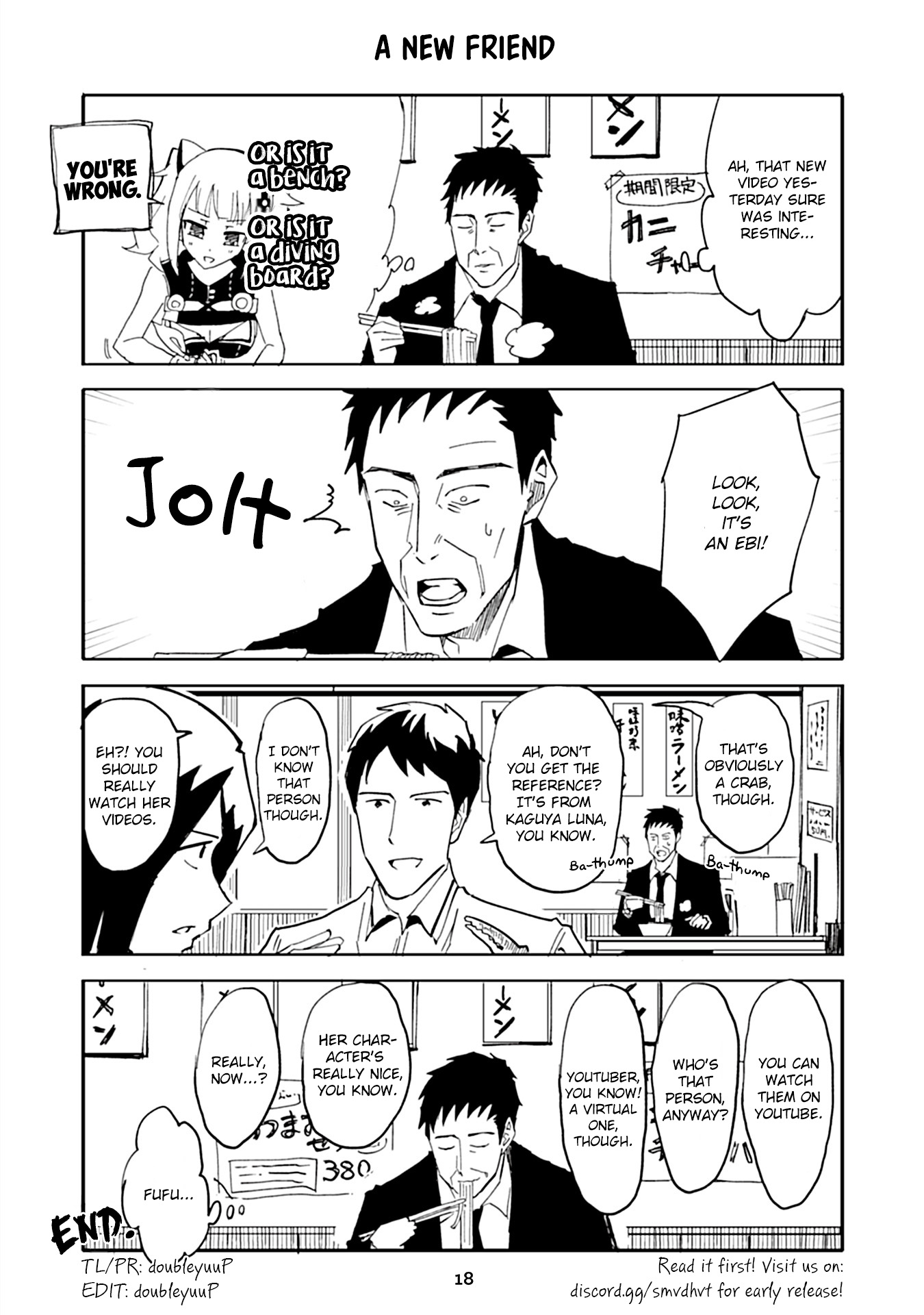 Kaguya Luna Gachi-Zei no Nichijyo Chapter 14 page 1 - Chapter 14: A New Friend
