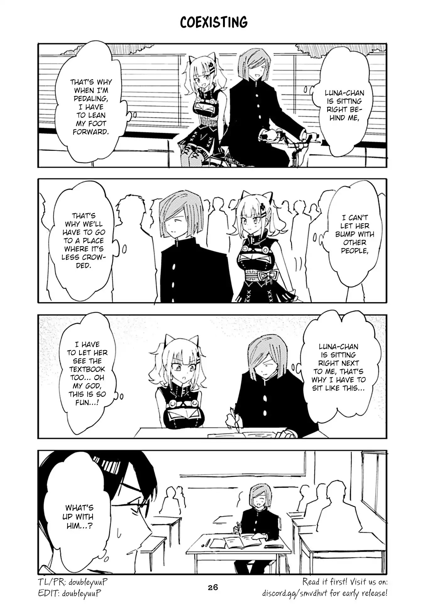 Kaguya Luna Gachi-Zei no Nichijyo Chapter 20 page 1 - Chapter 20: Coexisting