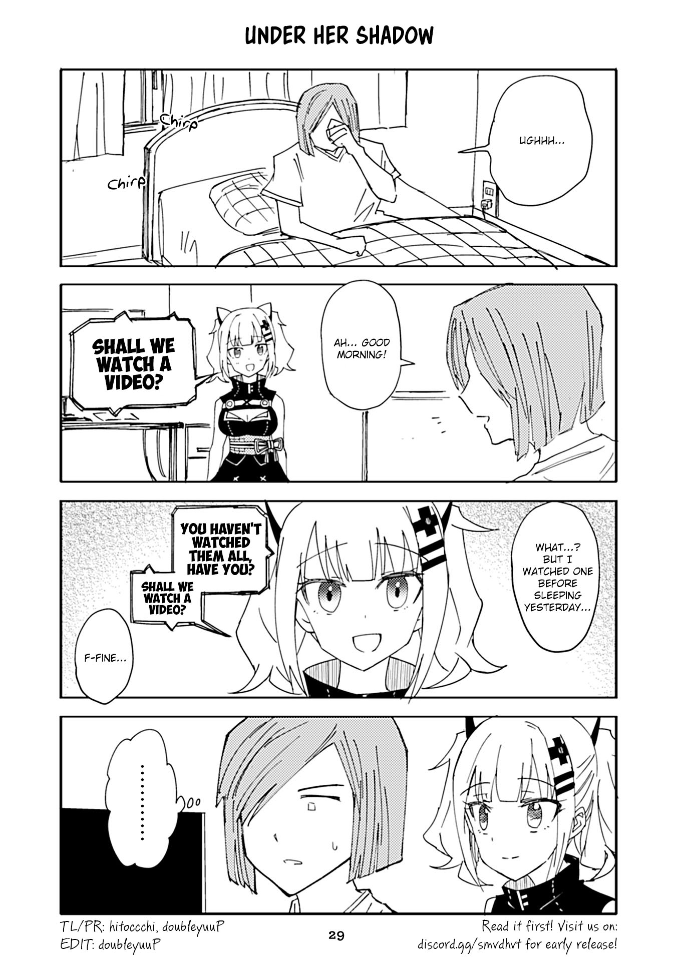 Kaguya Luna Gachi-Zei no Nichijyo Chapter 23 page 1 - Chapter 23: Under Her Shadow
