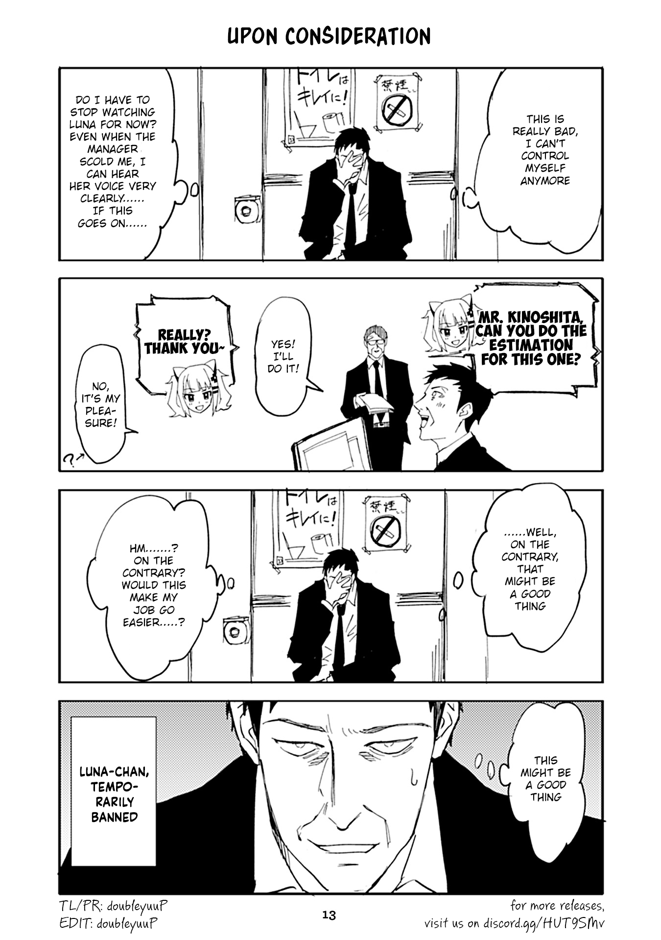 Kaguya Luna Gachi-Zei no Nichijyo Chapter 9 page 1 - Chapter 9: Upon Consideration