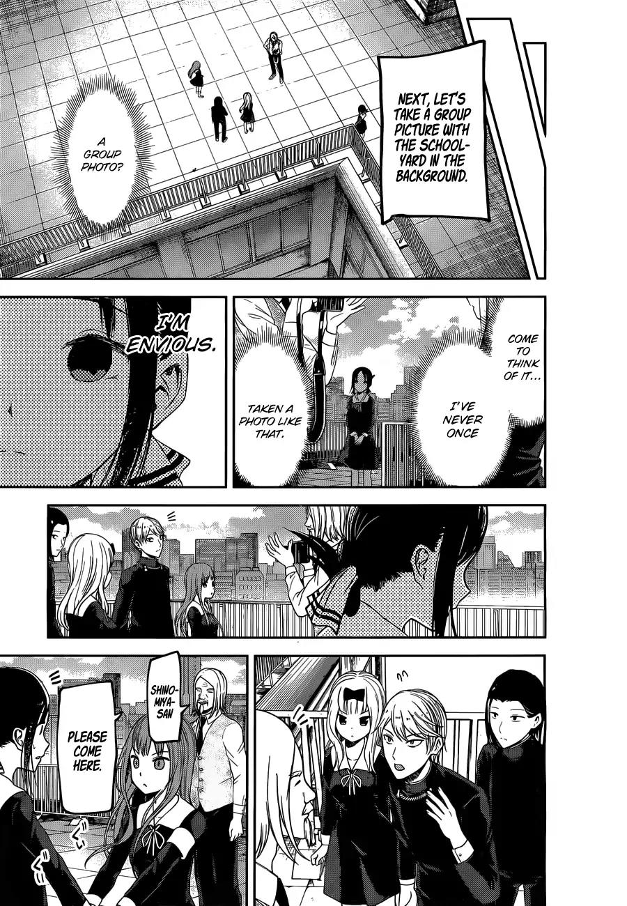 Kaguya-sama wa Kokurasetai - Tensai-tachi no Renai Zunousen Chapter 100 page 15 - Chapter 100: The Student Council Wants to be Photographed