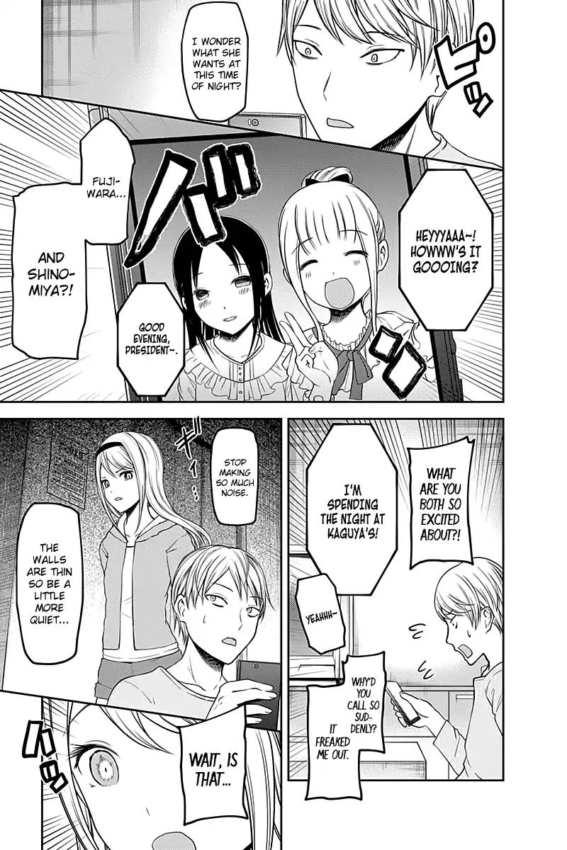 Kaguya-sama wa Kokurasetai - Tensai-tachi no Renai Zunousen Chapter 106 page 12 - Chapter 106: Chika Fujiwara Wants to Sleep Over