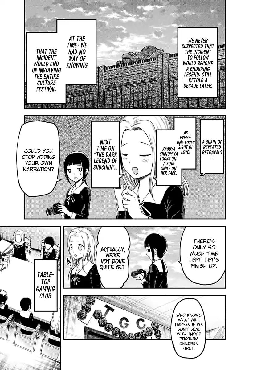 Kaguya-sama wa Kokurasetai - Tensai-tachi no Renai Zunousen Chapter 116 page 18 - Chapter 116: We Want to Talk About the Culture Festival