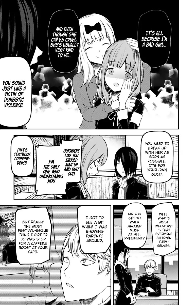 Kaguya-sama wa Kokurasetai - Tensai-tachi no Renai Zunousen Chapter 128 page 4 - Chapter 128: Kaguya Wants to Shoot Them Down