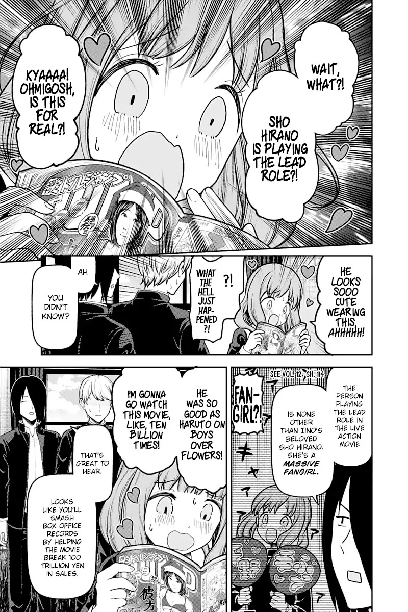 Kaguya-sama wa Kokurasetai - Tensai-tachi no Renai Zunousen Chapter 140 page 5 - Chapter 140: Miko Iino Wants to Talk