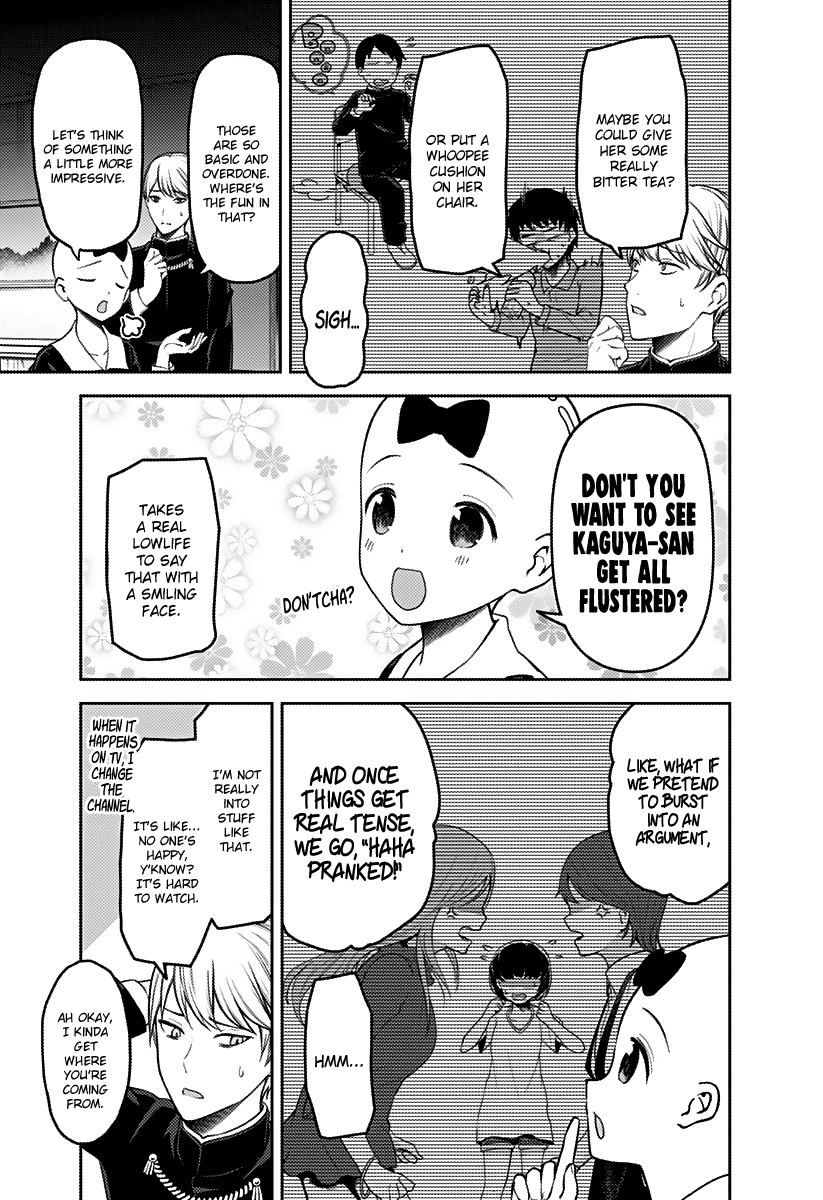 Kaguya-sama wa Kokurasetai - Tensai-tachi no Renai Zunousen Chapter 163 page 6 - Chapter 163: Fujiwara Chika Wants to Scare