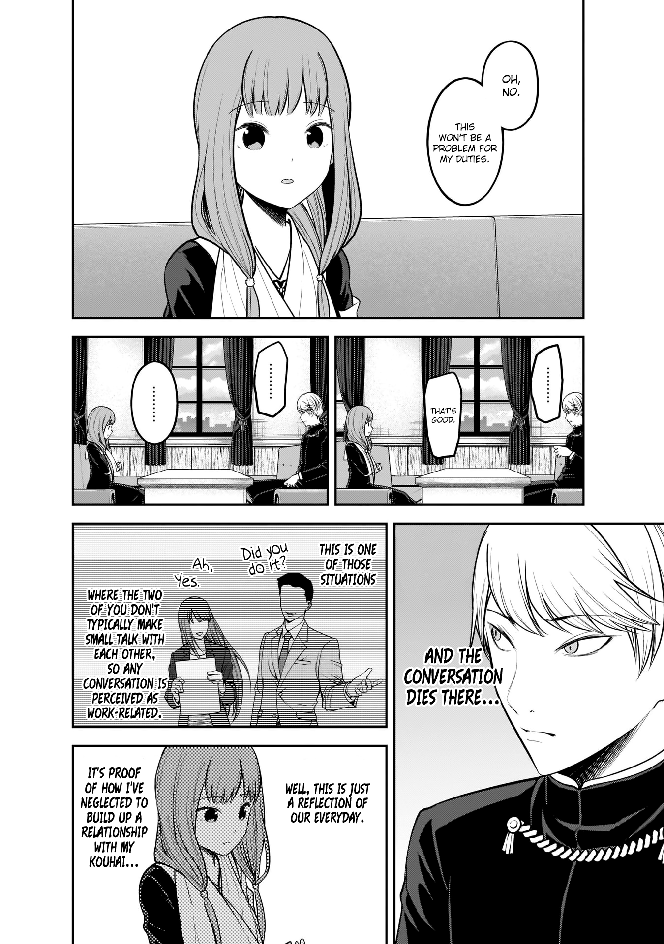 Kaguya-sama wa Kokurasetai - Tensai-tachi no Renai Zunousen Chapter 165 page 7 - Chapter 165: Senpai and Kouhai Part 1