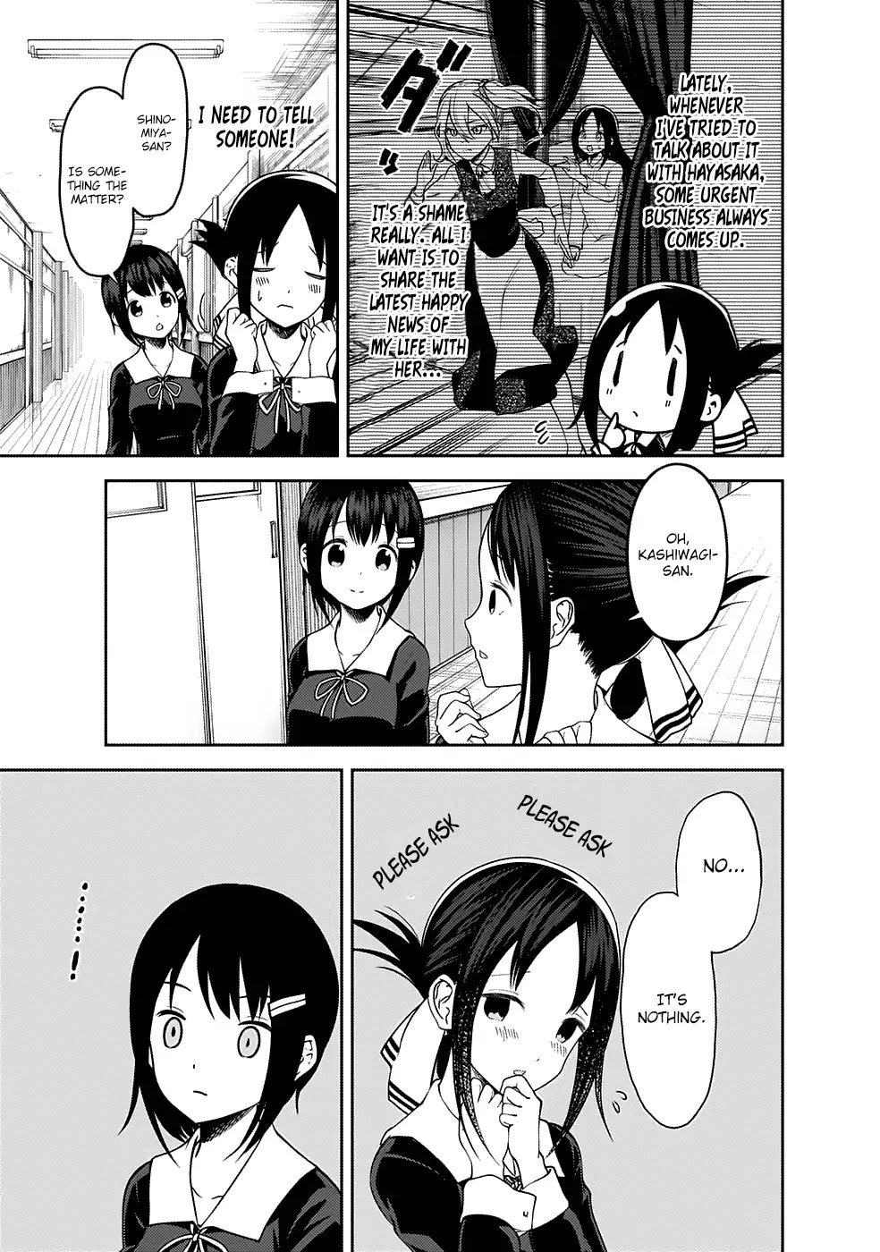Kaguya-sama wa Kokurasetai - Tensai-tachi no Renai Zunousen Chapter 167 page 4 - Chapter 167: Nagisa Kashiwagi Wants to Drag It out of Her