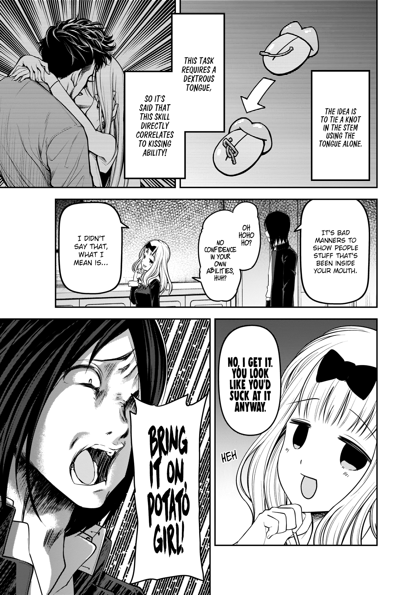 Kaguya-sama wa Kokurasetai - Tensai-tachi no Renai Zunousen Chapter 173 page 4 - Chapter 173: Fujiwara Chika Wants to Tie