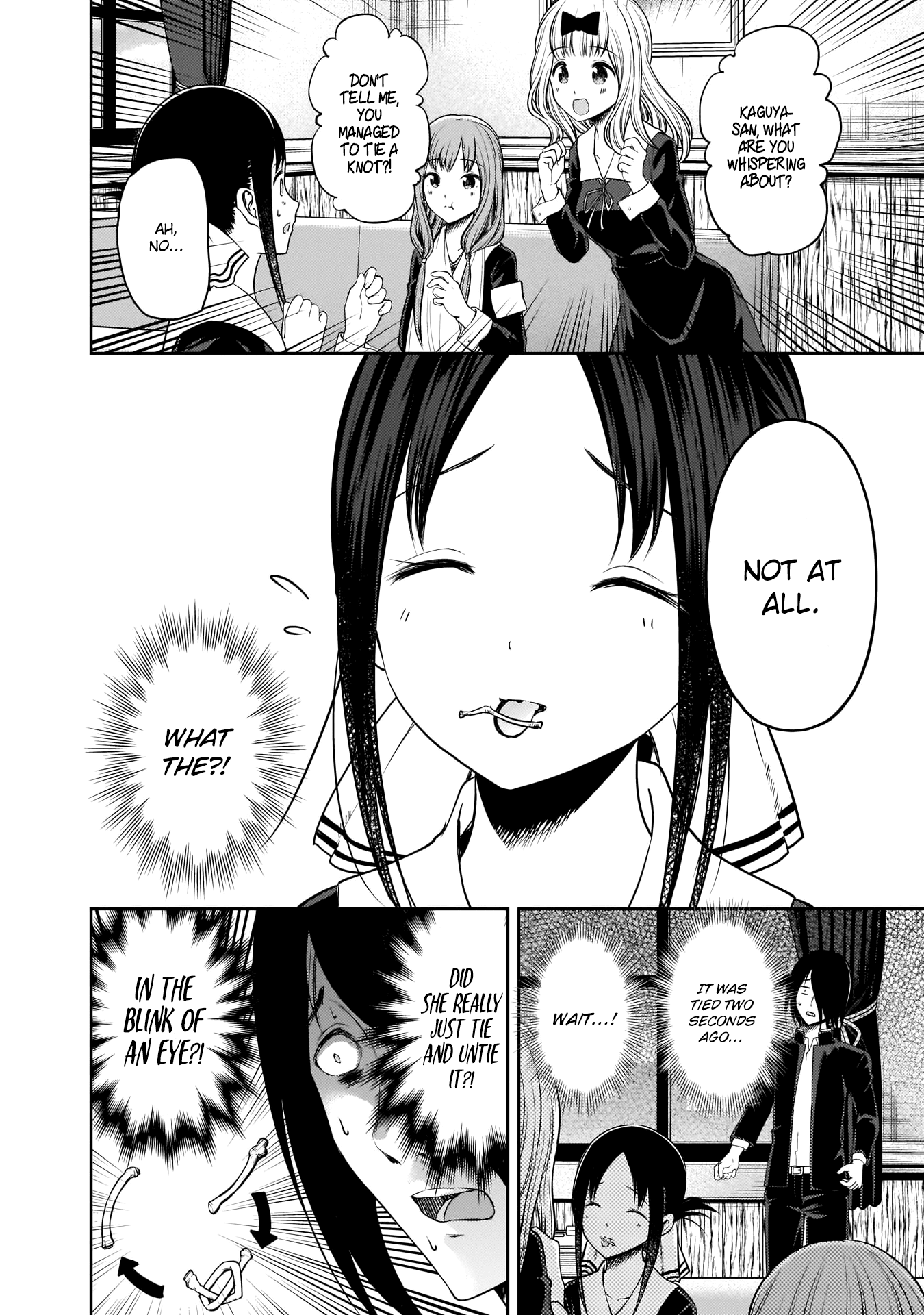 Kaguya-sama wa Kokurasetai - Tensai-tachi no Renai Zunousen Chapter 173 page 7 - Chapter 173: Fujiwara Chika Wants to Tie