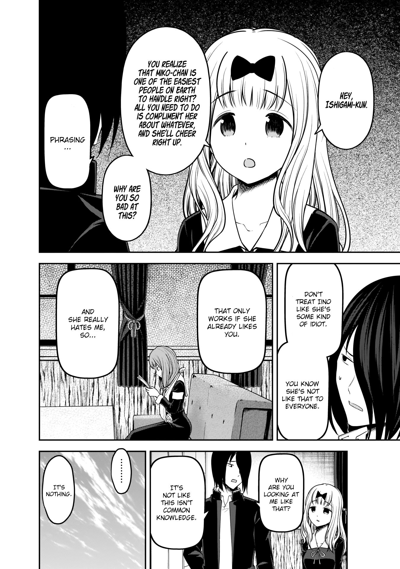 Kaguya-sama wa Kokurasetai - Tensai-tachi no Renai Zunousen Chapter 174 page 3 - Chapter 174: Miko Iino Cannot Love, Part 4