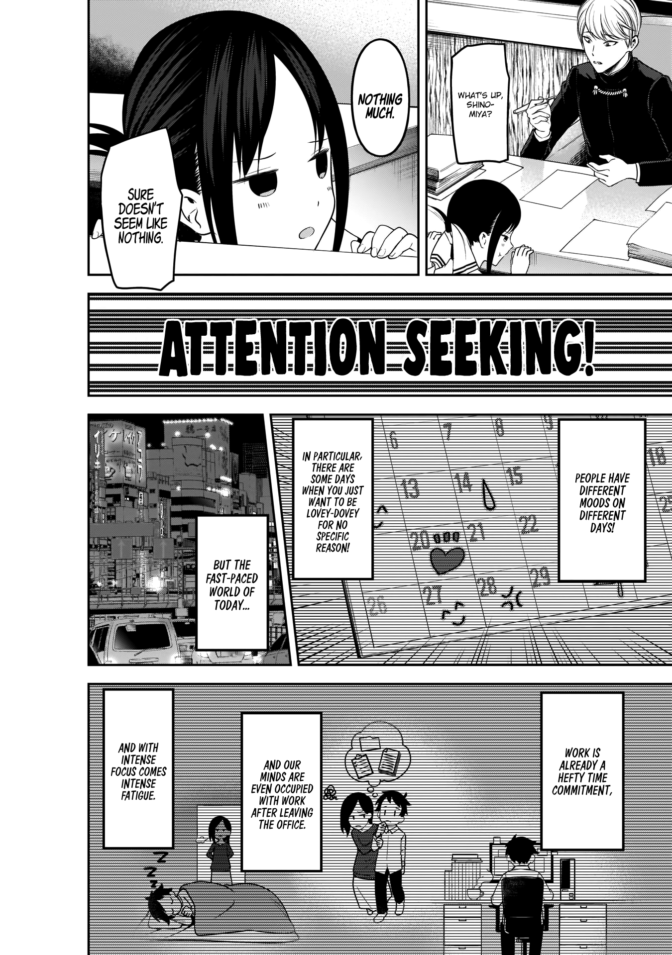Kaguya-sama wa Kokurasetai - Tensai-tachi no Renai Zunousen Chapter 175 page 10 - Chapter 175: Kaguya Wants Attention