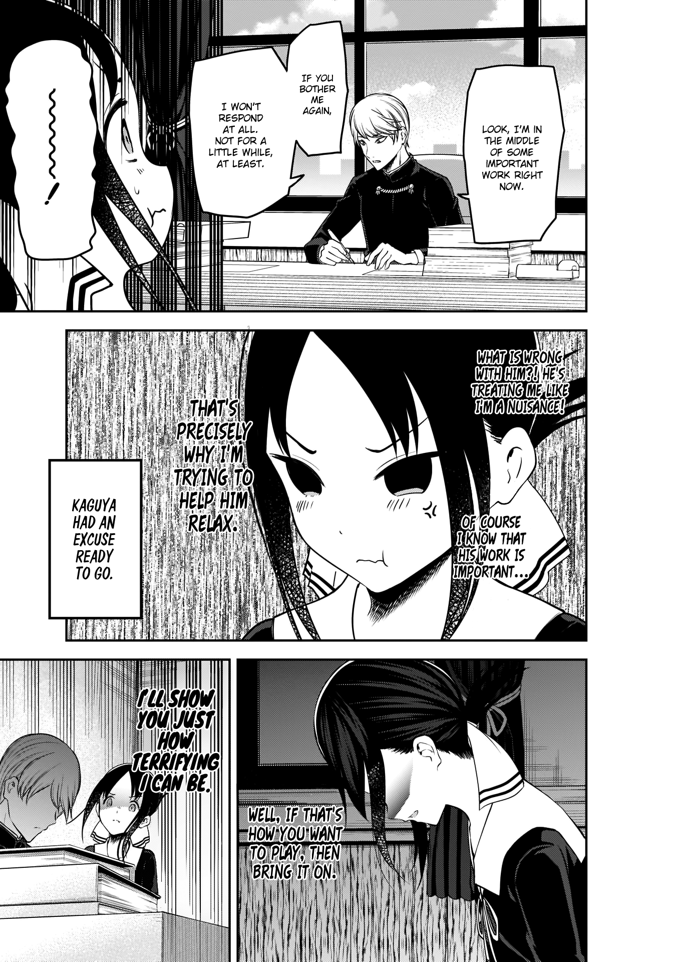 Kaguya-sama wa Kokurasetai - Tensai-tachi no Renai Zunousen Chapter 175 page 15 - Chapter 175: Kaguya Wants Attention