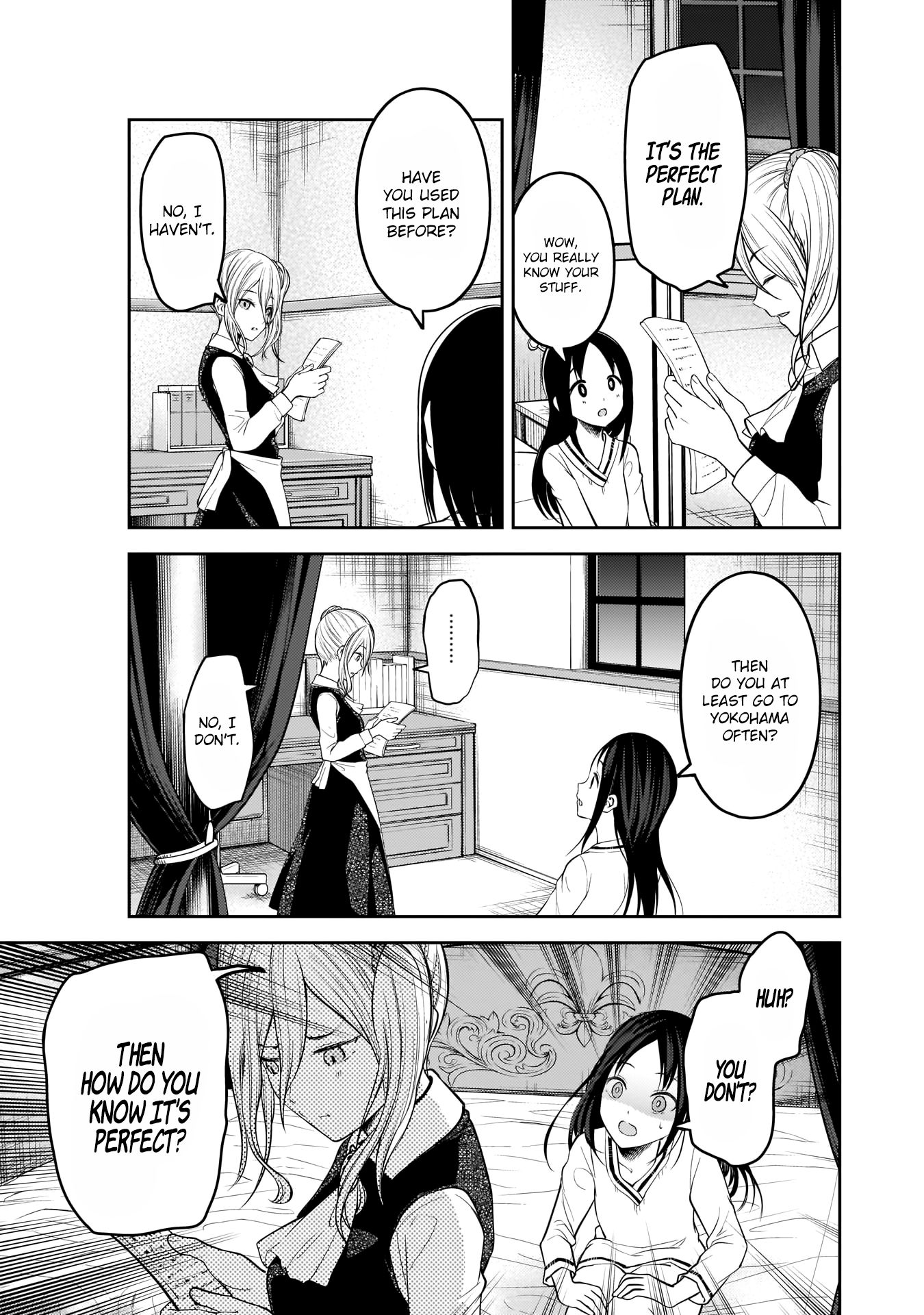 Kaguya-sama wa Kokurasetai - Tensai-tachi no Renai Zunousen Chapter 177 page 12 - Chapter 177: Kaguya Shinomiya's Impossible Challenge: "The Swallow's Cowry" (Part 4)