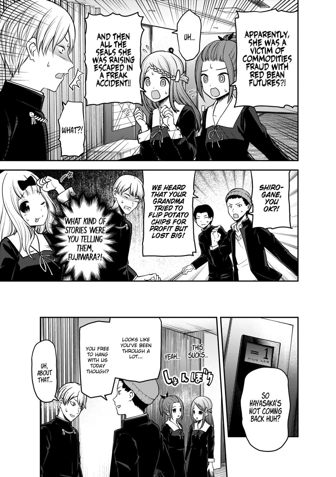 Kaguya-sama wa Kokurasetai - Tensai-tachi no Renai Zunousen Chapter 187 page 4 - Chapter 187