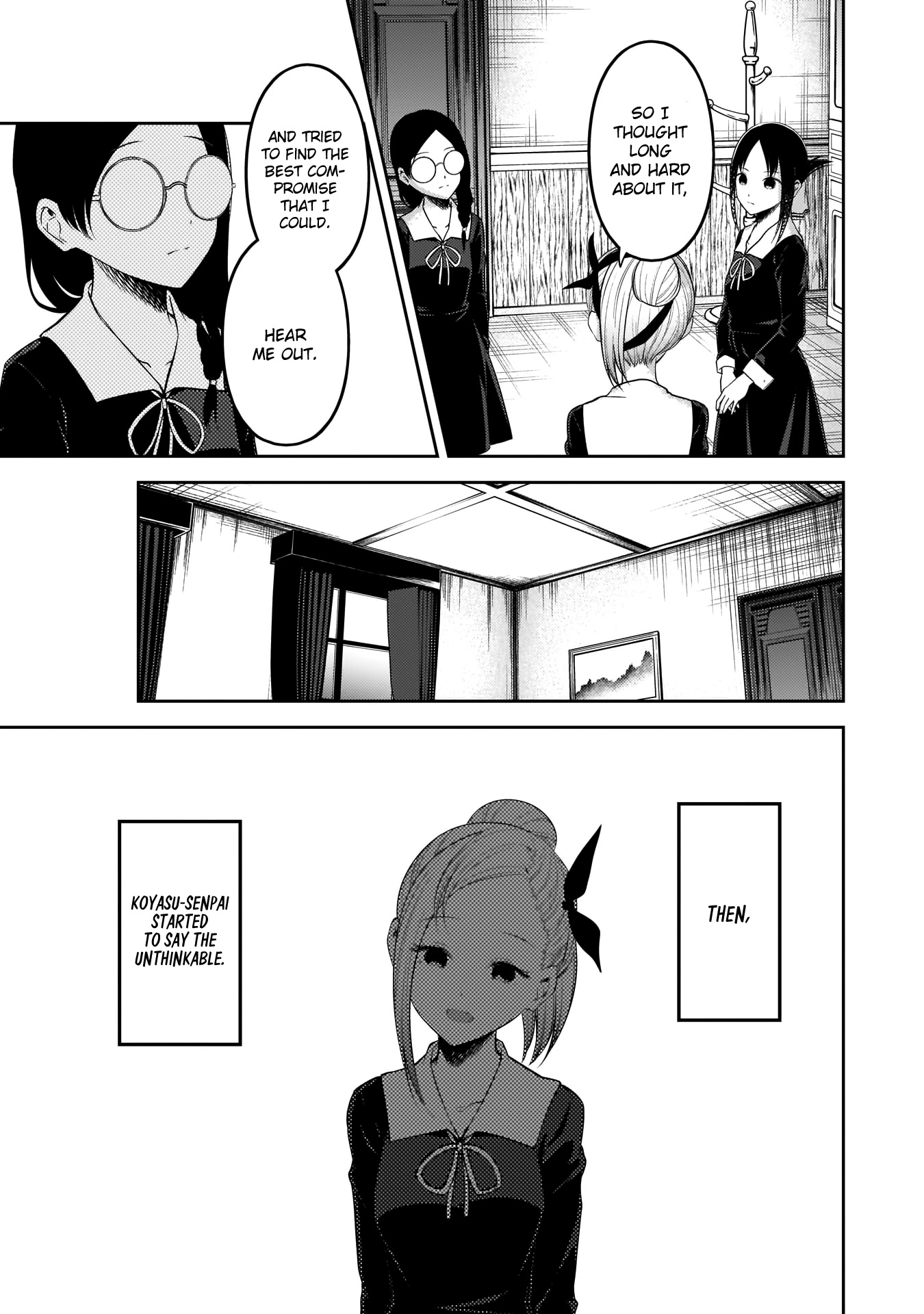 Kaguya-sama wa Kokurasetai - Tensai-tachi no Renai Zunousen Chapter 192 page 10 - Chapter 192: Kobachi Osaragi Is Watching