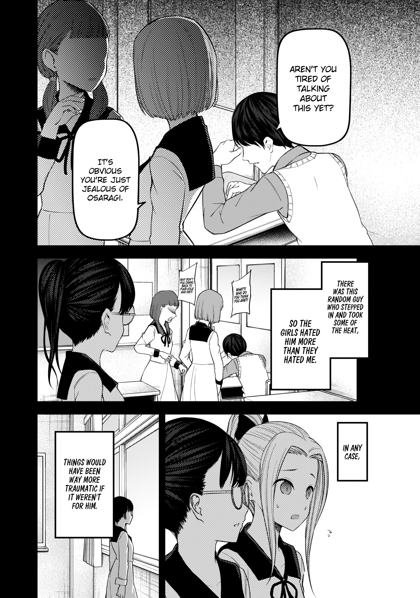 Kaguya-sama wa Kokurasetai - Tensai-tachi no Renai Zunousen Chapter 192 page 5 - Chapter 192: Kobachi Osaragi Is Watching