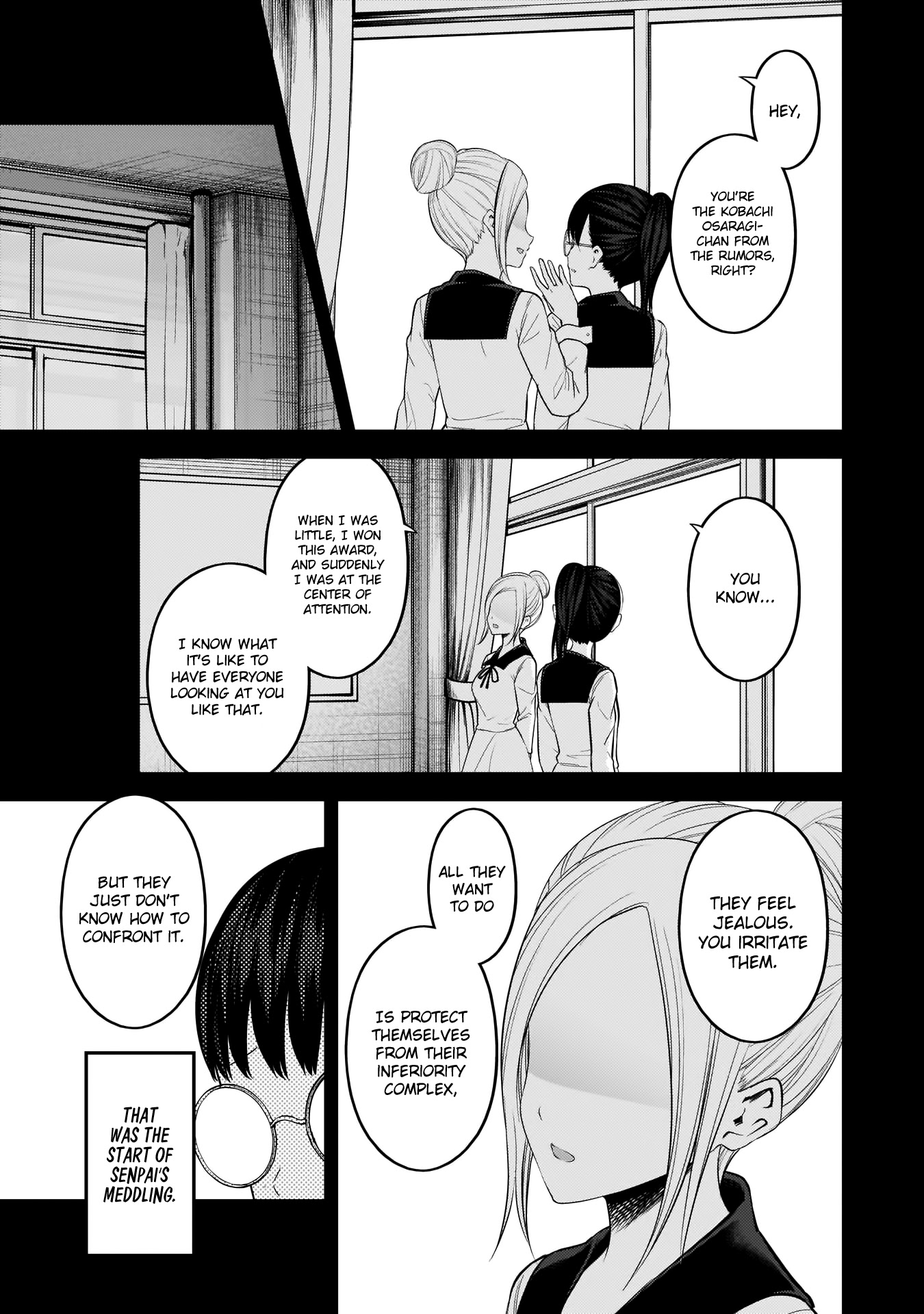Kaguya-sama wa Kokurasetai - Tensai-tachi no Renai Zunousen Chapter 192 page 6 - Chapter 192: Kobachi Osaragi Is Watching