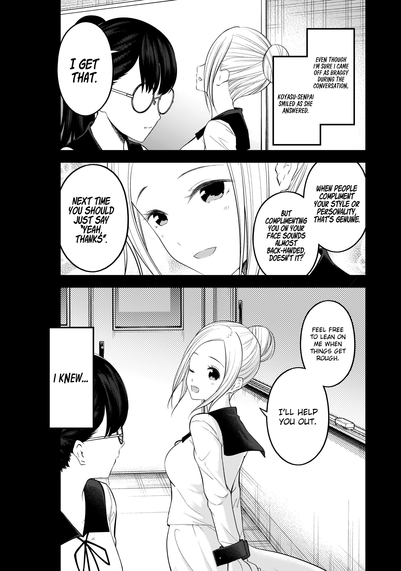 Kaguya-sama wa Kokurasetai - Tensai-tachi no Renai Zunousen Chapter 192 page 8 - Chapter 192: Kobachi Osaragi Is Watching