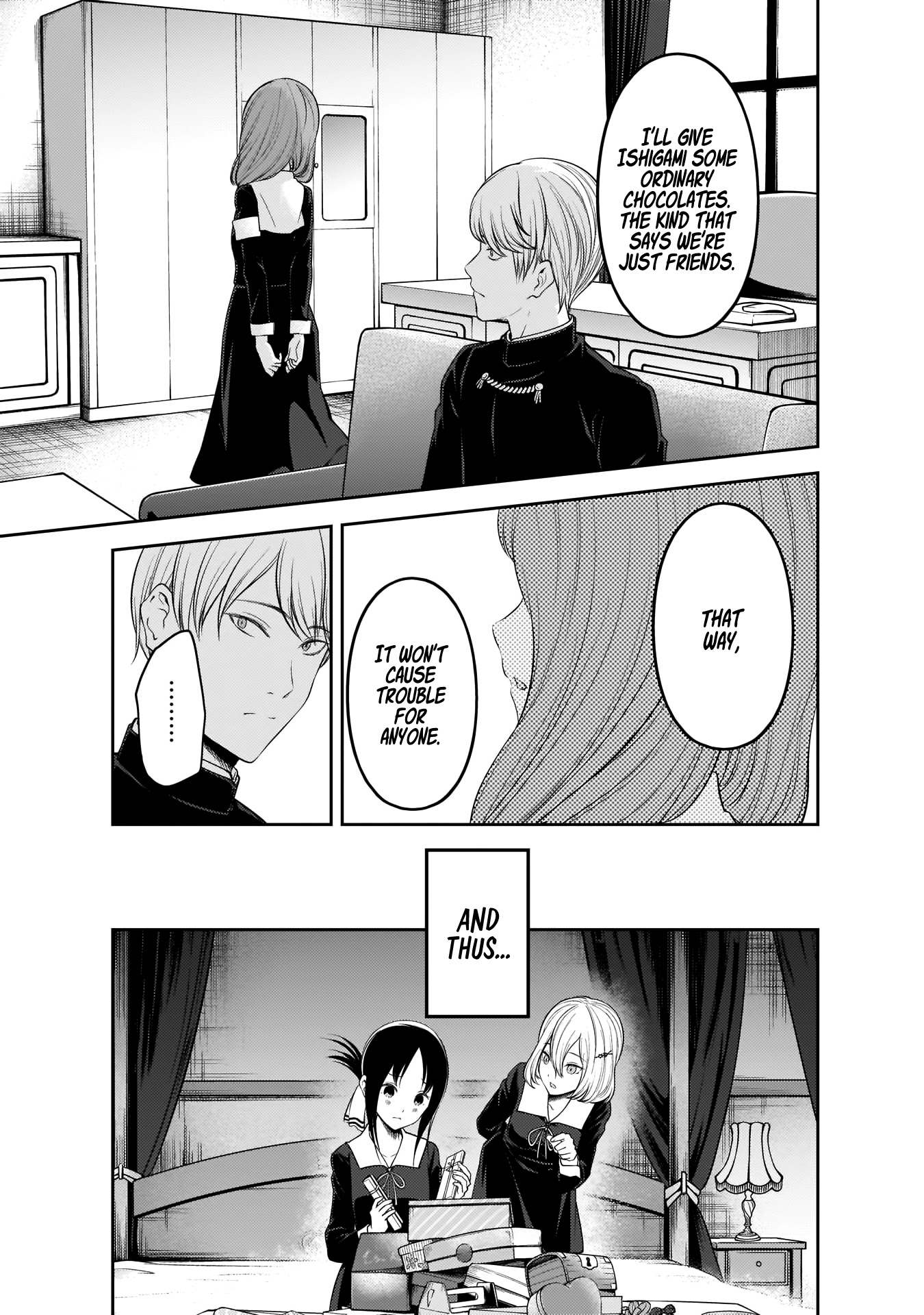 Kaguya-sama wa Kokurasetai - Tensai-tachi no Renai Zunousen Chapter 194 page 16 - Chapter 194: Valentine's at Shuchiin, Part 1