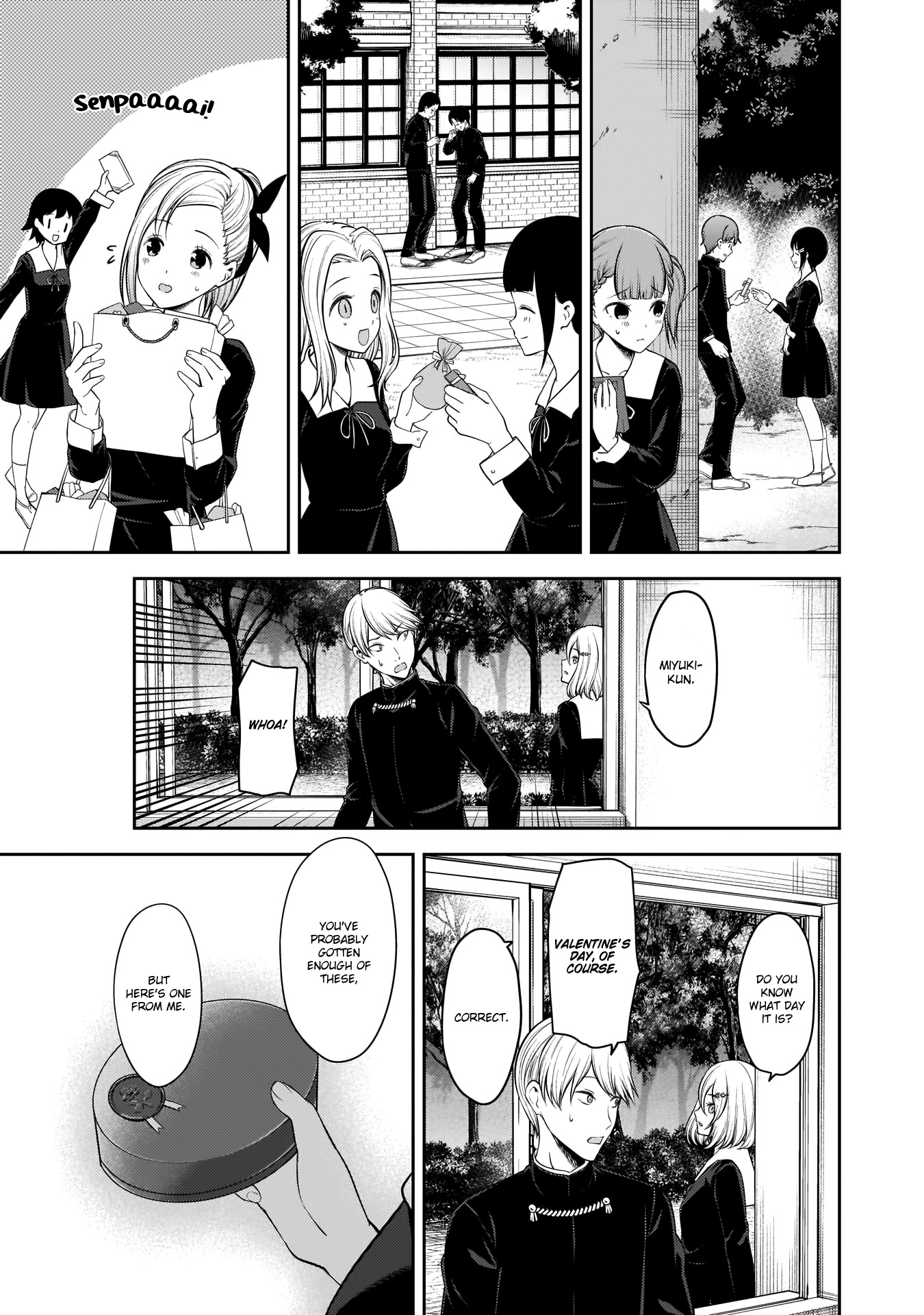 Kaguya-sama wa Kokurasetai - Tensai-tachi no Renai Zunousen Chapter 195 page 15 - Chapter 195: Valentine's at Shuchiin, Part 2