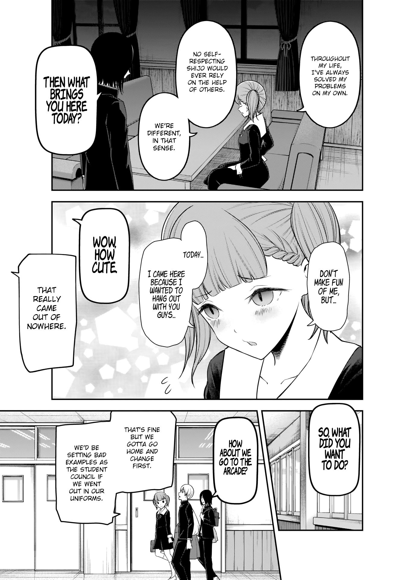 Kaguya-sama wa Kokurasetai - Tensai-tachi no Renai Zunousen Chapter 196 page 4 - Chapter 196: Hayasaka Ai wants to find