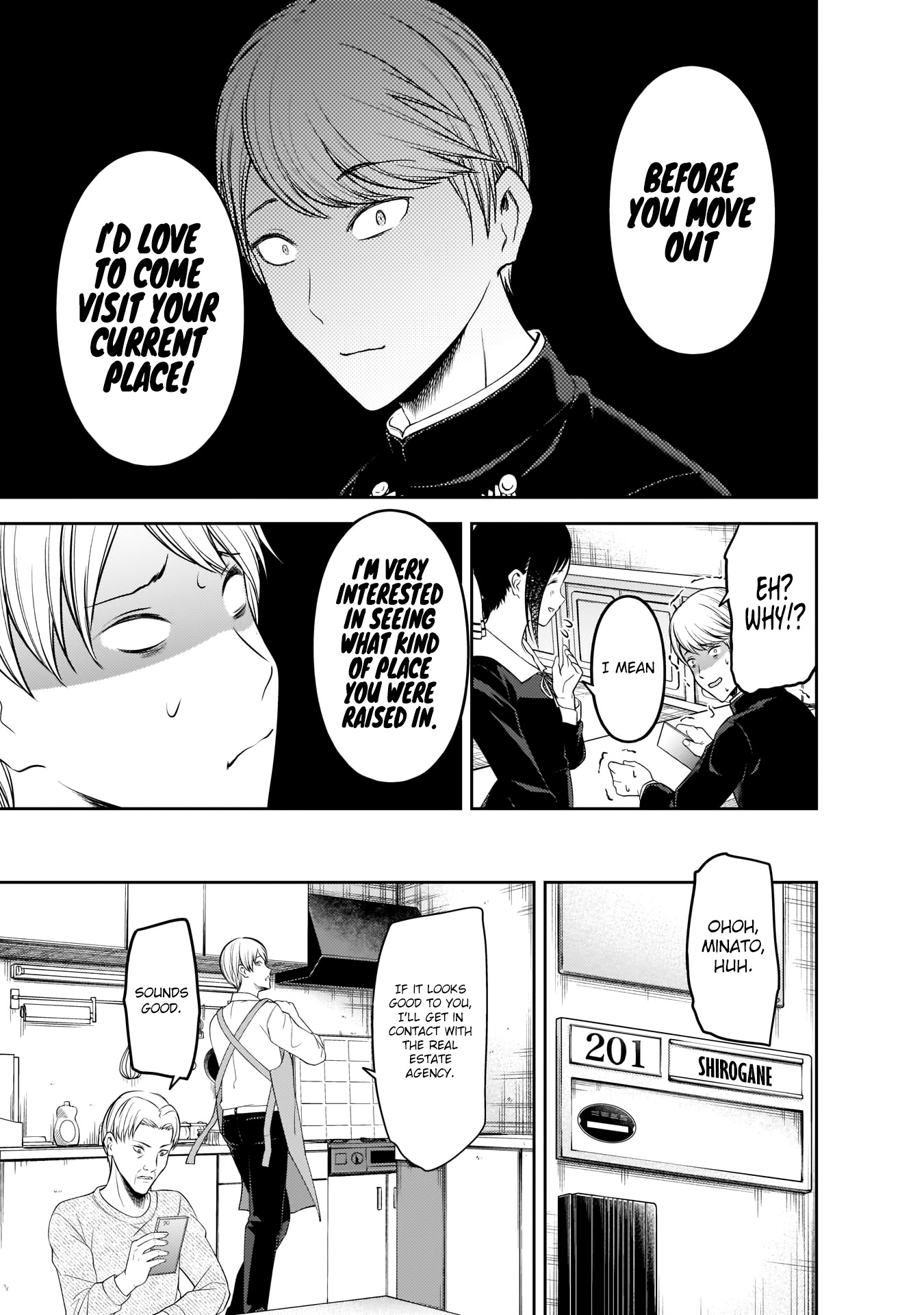 Kaguya-sama wa Kokurasetai - Tensai-tachi no Renai Zunousen Chapter 197 page 18 - Chapter 197: The Shirogane family wants to move