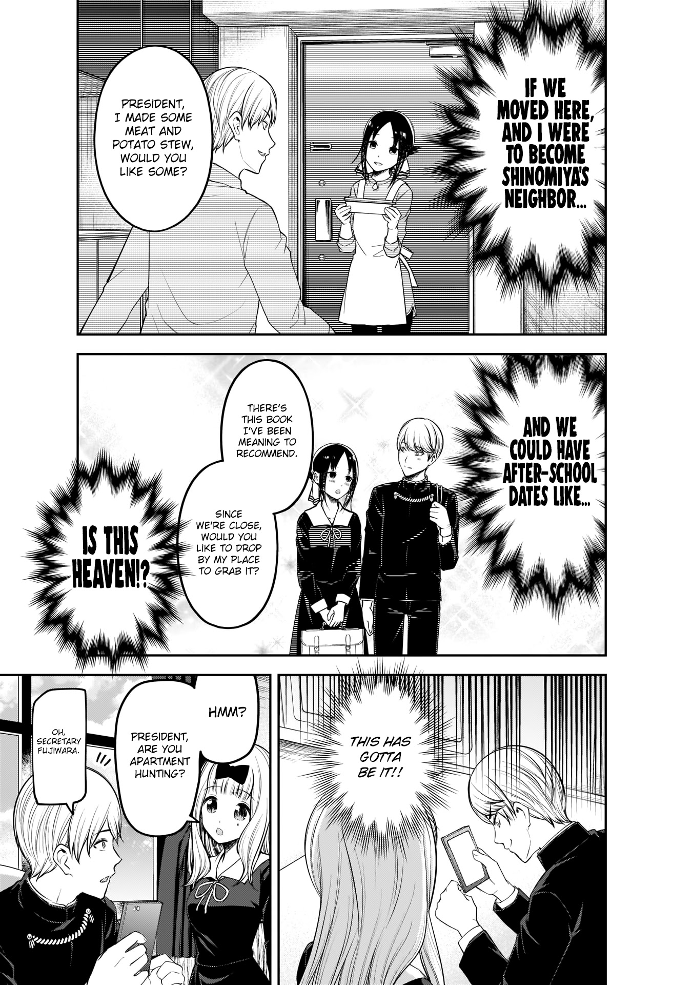 Kaguya-sama wa Kokurasetai - Tensai-tachi no Renai Zunousen Chapter 197 page 8 - Chapter 197: The Shirogane family wants to move