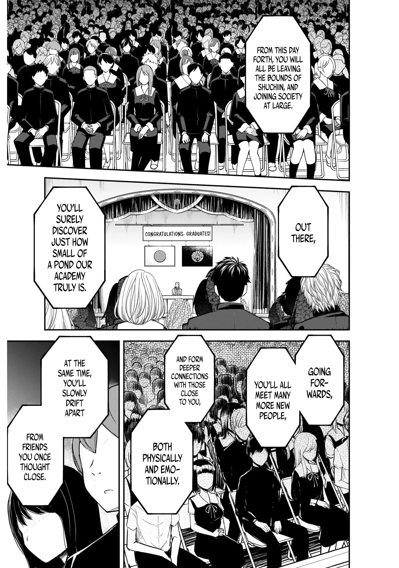Kaguya-sama wa Kokurasetai - Tensai-tachi no Renai Zunousen Chapter 202 page 3 - Chapter 202: Shuchiin Academy Wants to See Them Off
