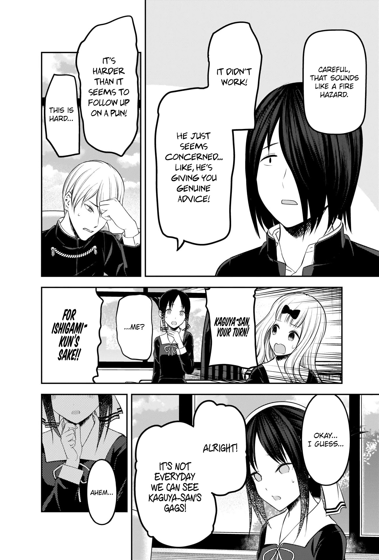 Kaguya-sama wa Kokurasetai - Tensai-tachi no Renai Zunousen Chapter 205 page 10 - Chapter 205: Chika Fujiwara Wants to Make Him Laugh