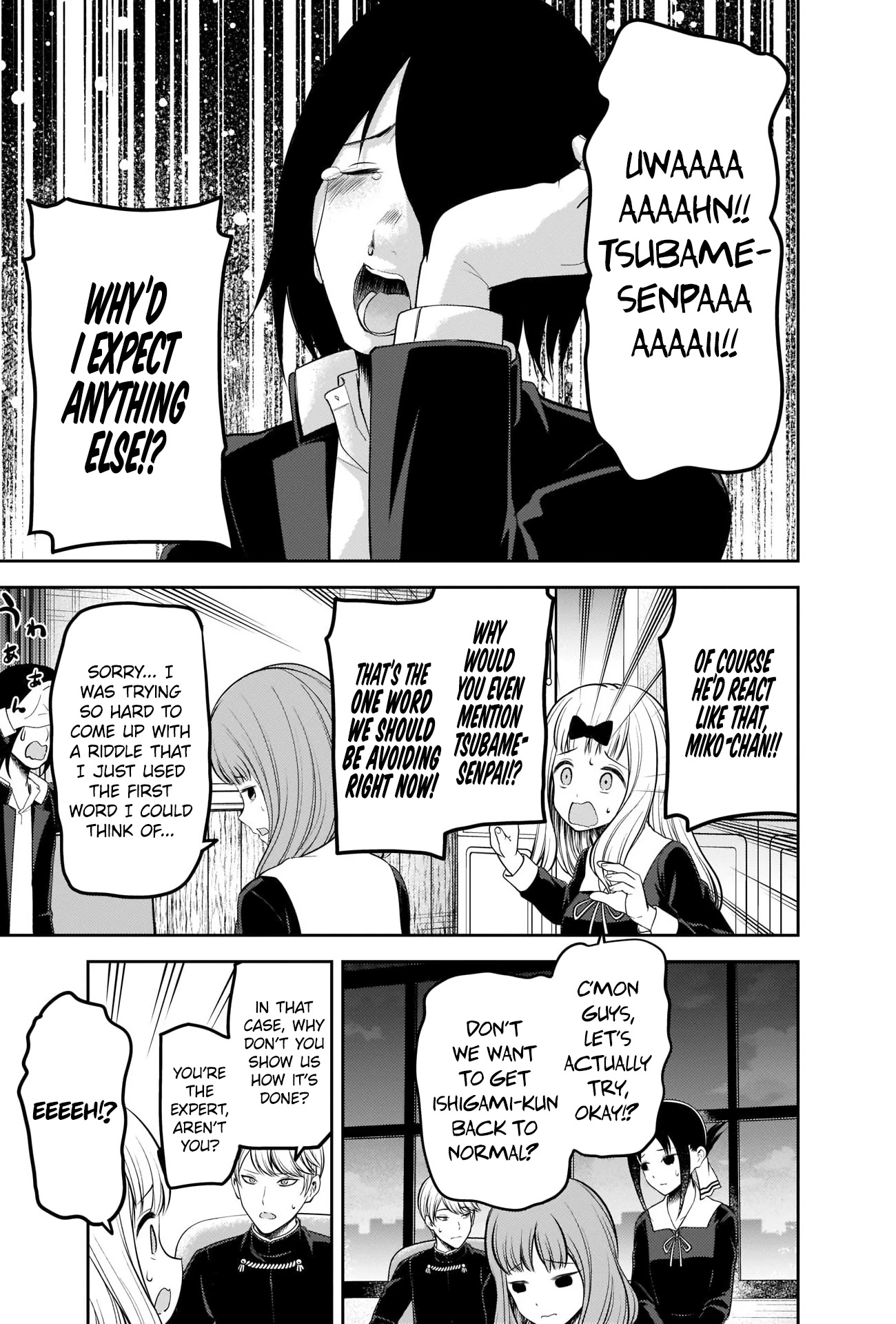 Kaguya-sama wa Kokurasetai - Tensai-tachi no Renai Zunousen Chapter 205 page 15 - Chapter 205: Chika Fujiwara Wants to Make Him Laugh