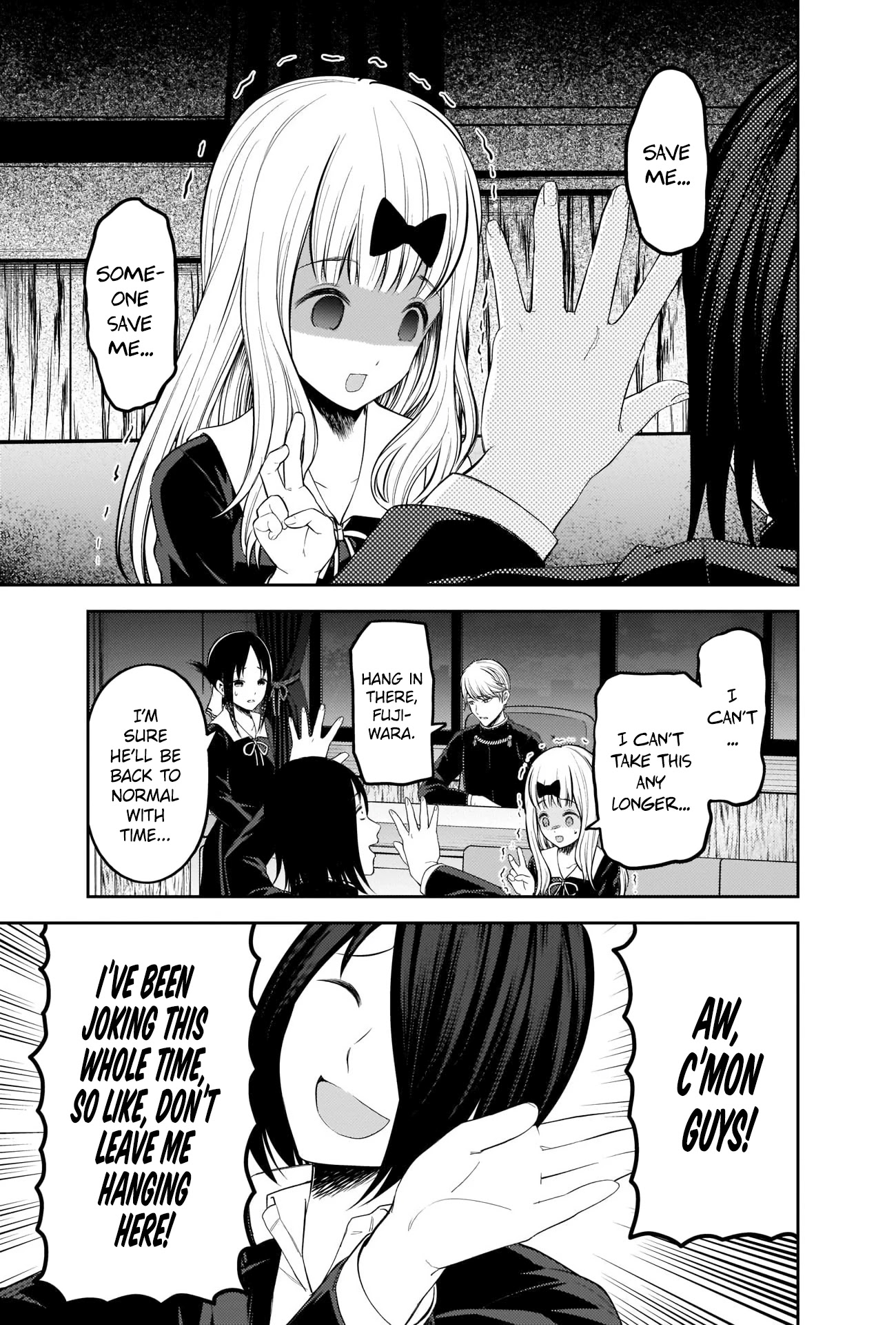 Kaguya-sama wa Kokurasetai - Tensai-tachi no Renai Zunousen Chapter 205 page 5 - Chapter 205: Chika Fujiwara Wants to Make Him Laugh