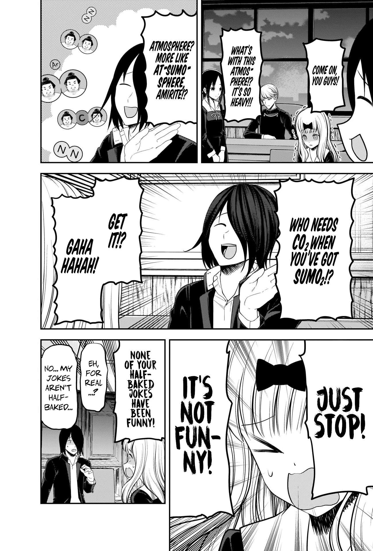 Kaguya-sama wa Kokurasetai - Tensai-tachi no Renai Zunousen Chapter 205 page 6 - Chapter 205: Chika Fujiwara Wants to Make Him Laugh