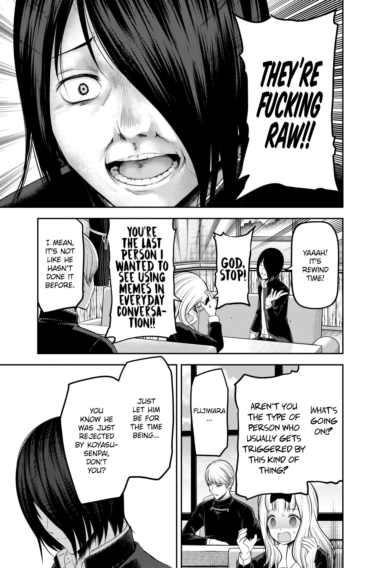 Kaguya-sama wa Kokurasetai - Tensai-tachi no Renai Zunousen Chapter 205 page 7 - Chapter 205: Chika Fujiwara Wants to Make Him Laugh