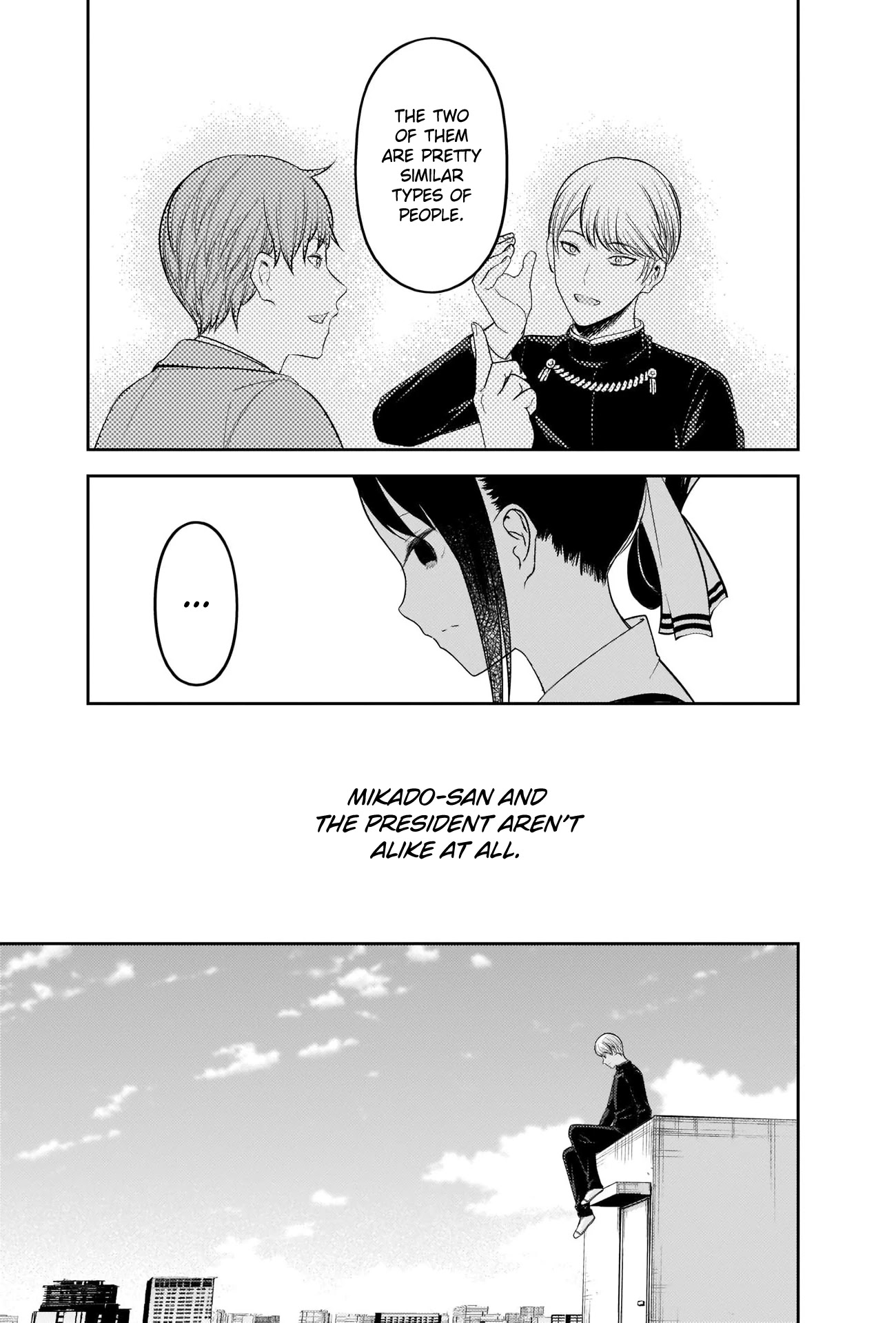 Kaguya-sama wa Kokurasetai - Tensai-tachi no Renai Zunousen Chapter 212 page 15 - Chapter 212: Mikado Shijo Wants to Fit In