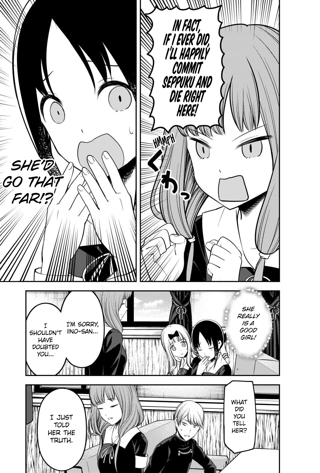 Kaguya-sama wa Kokurasetai - Tensai-tachi no Renai Zunousen Chapter 213 page 17 - Chapter 213: Senpai-kun and Kouhai-chan, Part 4