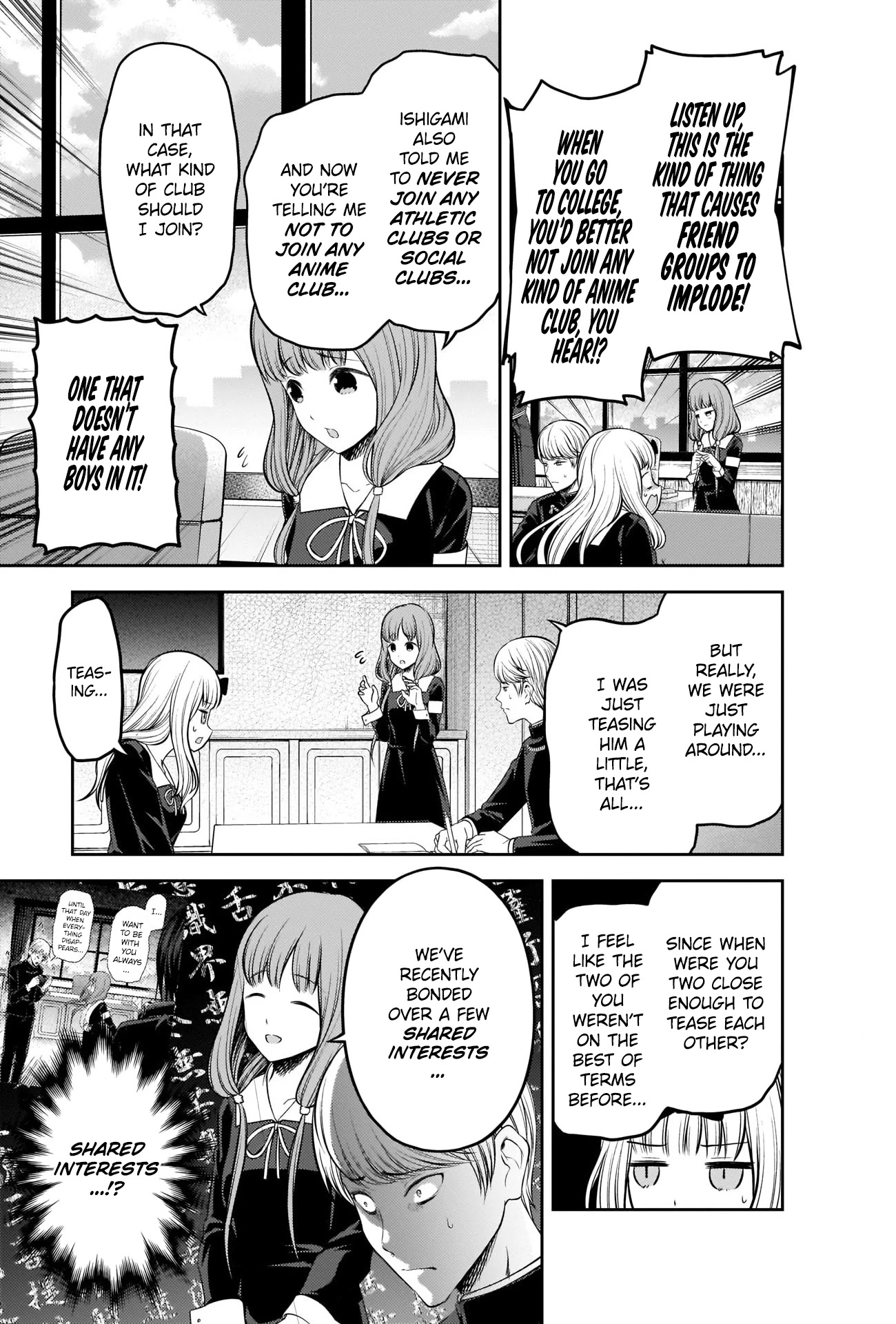 Kaguya-sama wa Kokurasetai - Tensai-tachi no Renai Zunousen Chapter 213 page 7 - Chapter 213: Senpai-kun and Kouhai-chan, Part 4