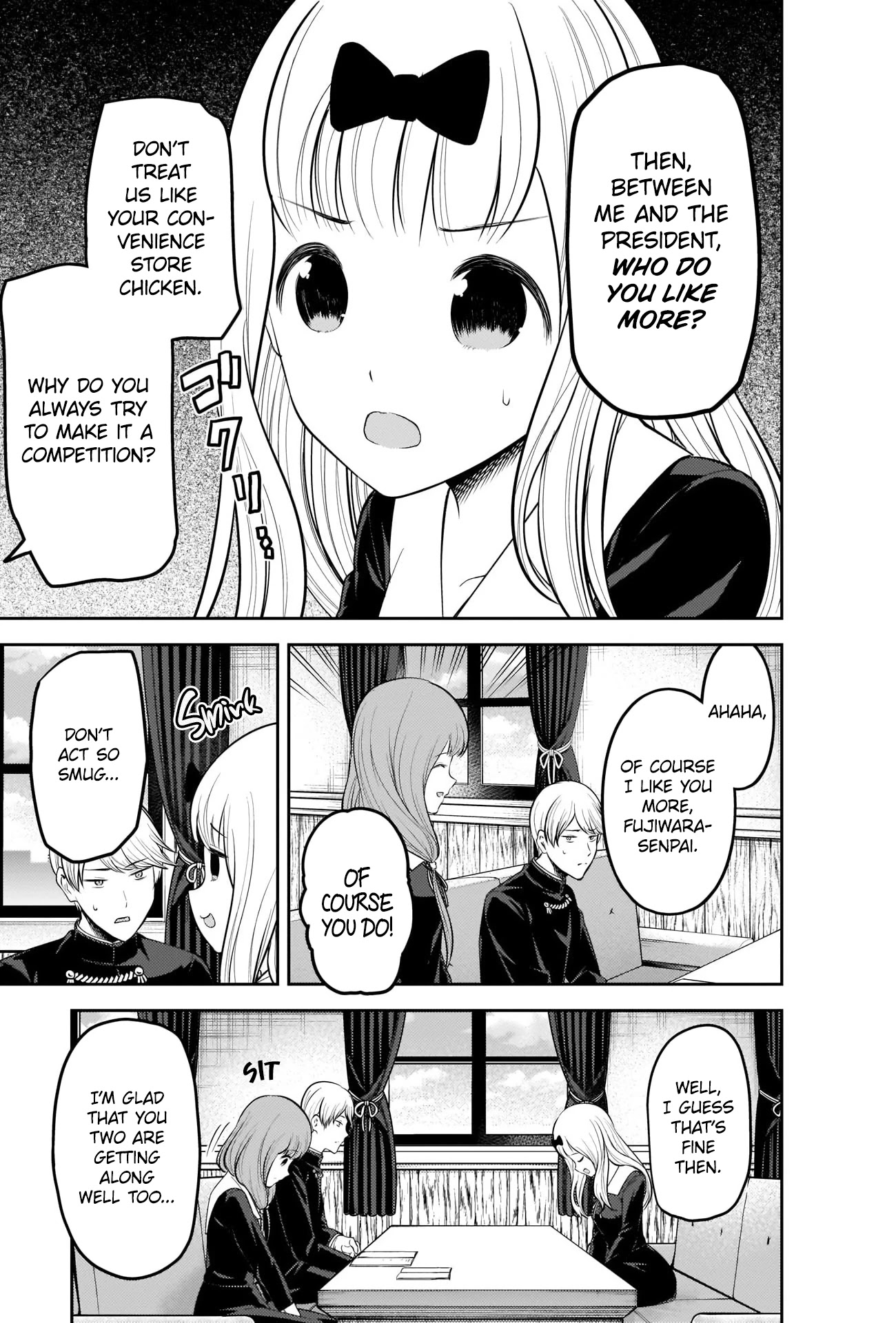 Kaguya-sama wa Kokurasetai - Tensai-tachi no Renai Zunousen Chapter 213 page 9 - Chapter 213: Senpai-kun and Kouhai-chan, Part 4