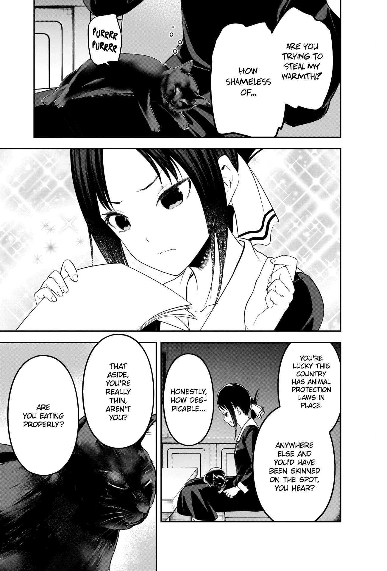 Kaguya-sama wa Kokurasetai - Tensai-tachi no Renai Zunousen Chapter 214 page 11 - Chapter 214: Kaguya-sama Hates Cats