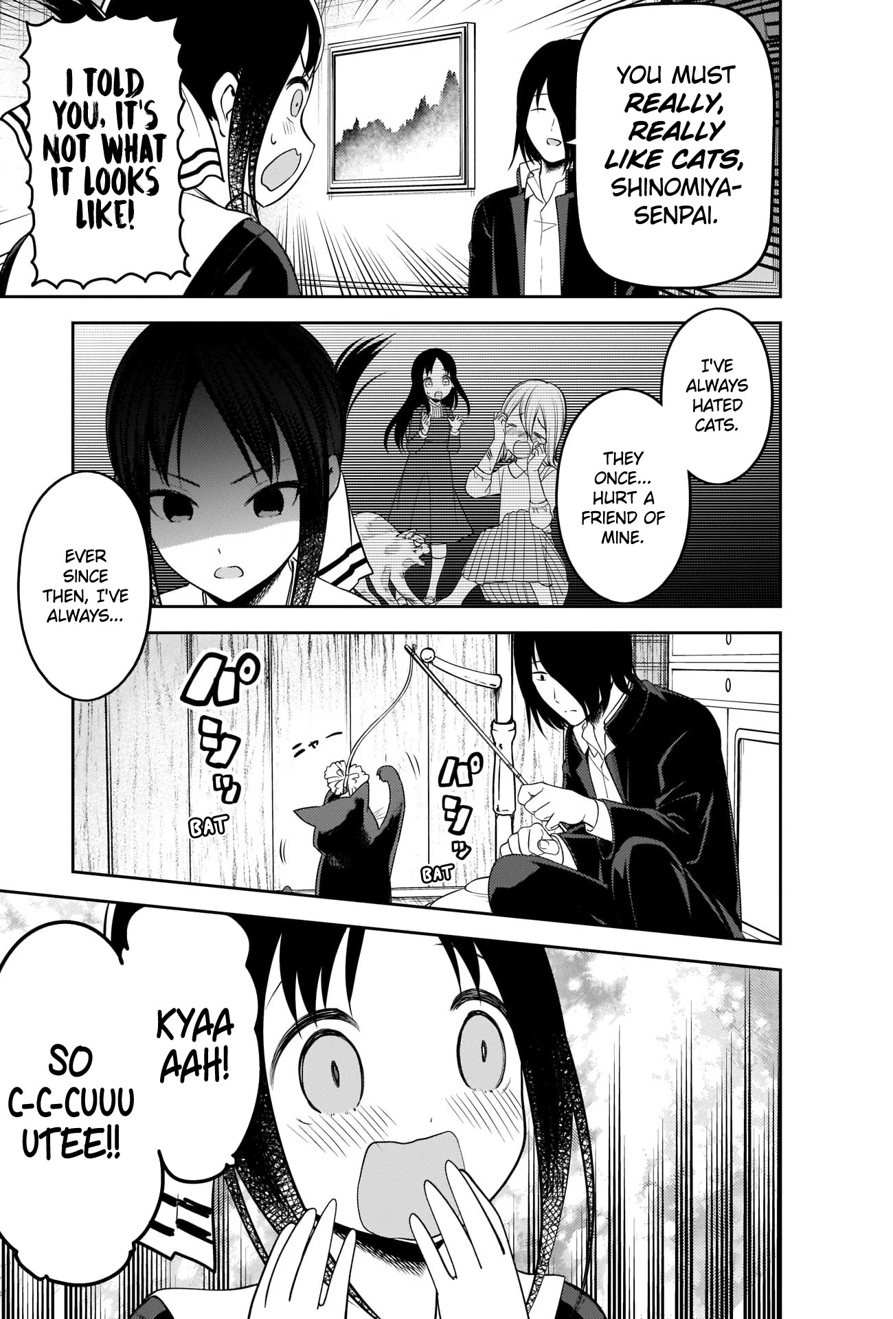 Kaguya-sama wa Kokurasetai - Tensai-tachi no Renai Zunousen Chapter 214 page 15 - Chapter 214: Kaguya-sama Hates Cats