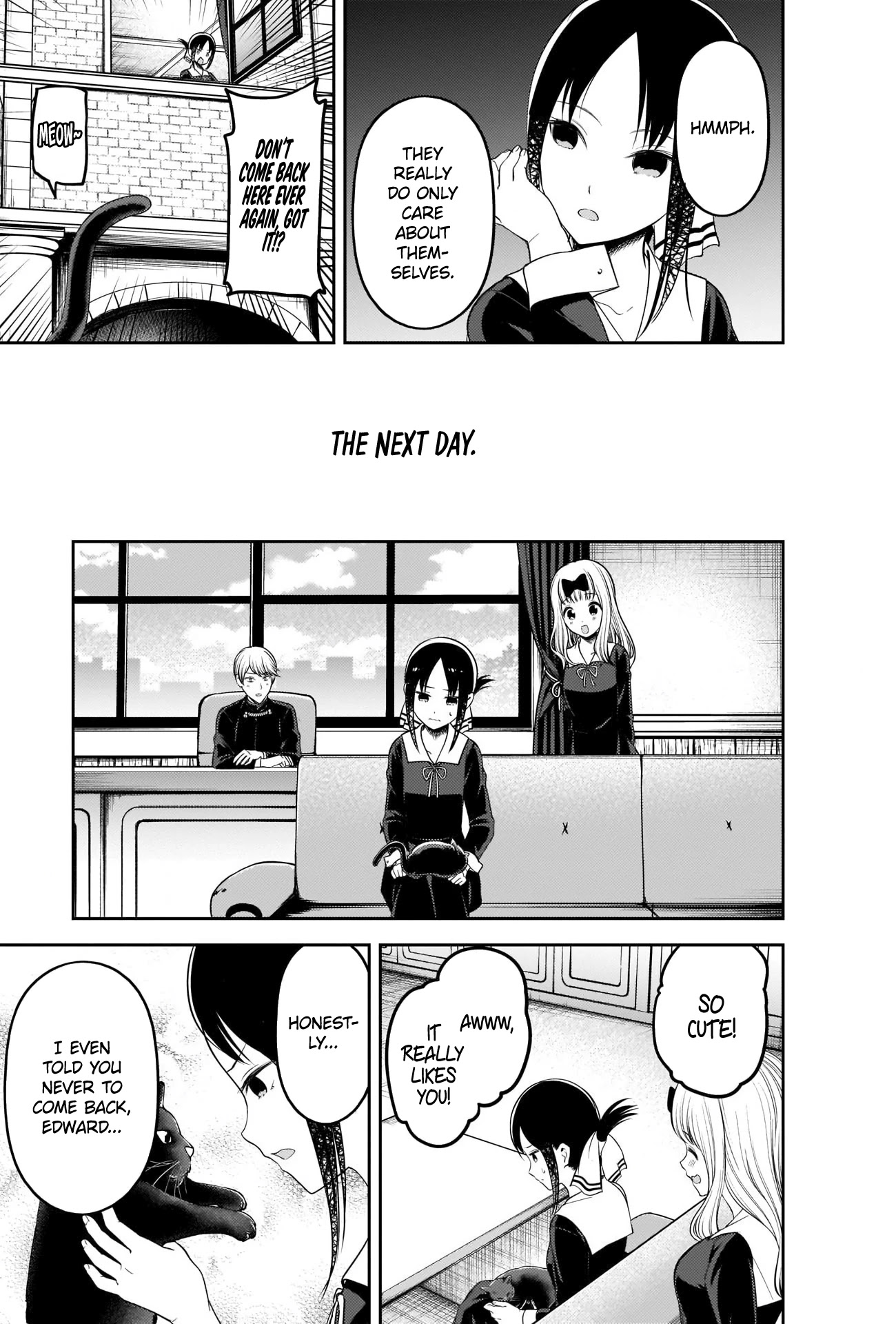 Kaguya-sama wa Kokurasetai - Tensai-tachi no Renai Zunousen Chapter 214 page 17 - Chapter 214: Kaguya-sama Hates Cats