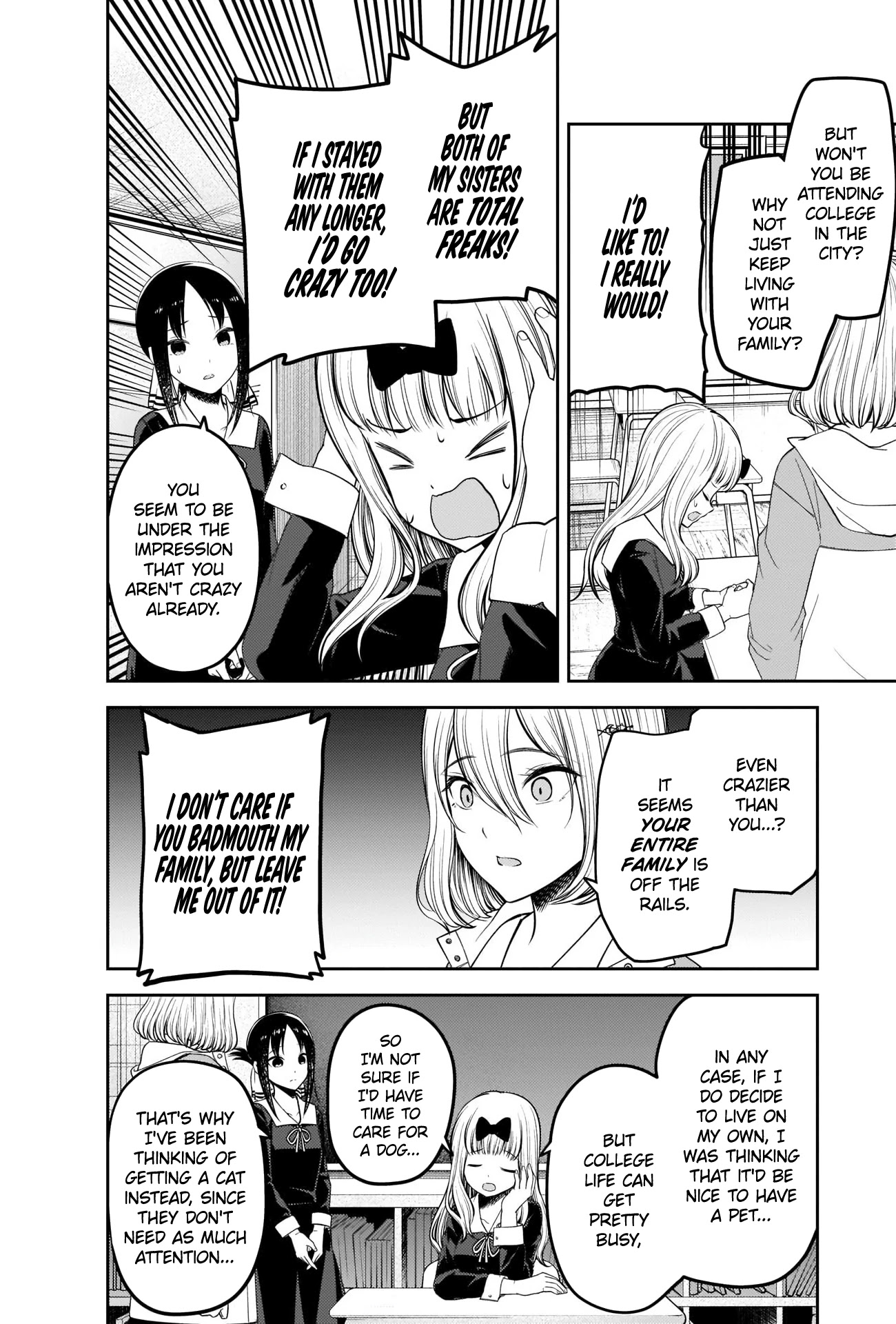 Kaguya-sama wa Kokurasetai - Tensai-tachi no Renai Zunousen Chapter 214 page 2 - Chapter 214: Kaguya-sama Hates Cats
