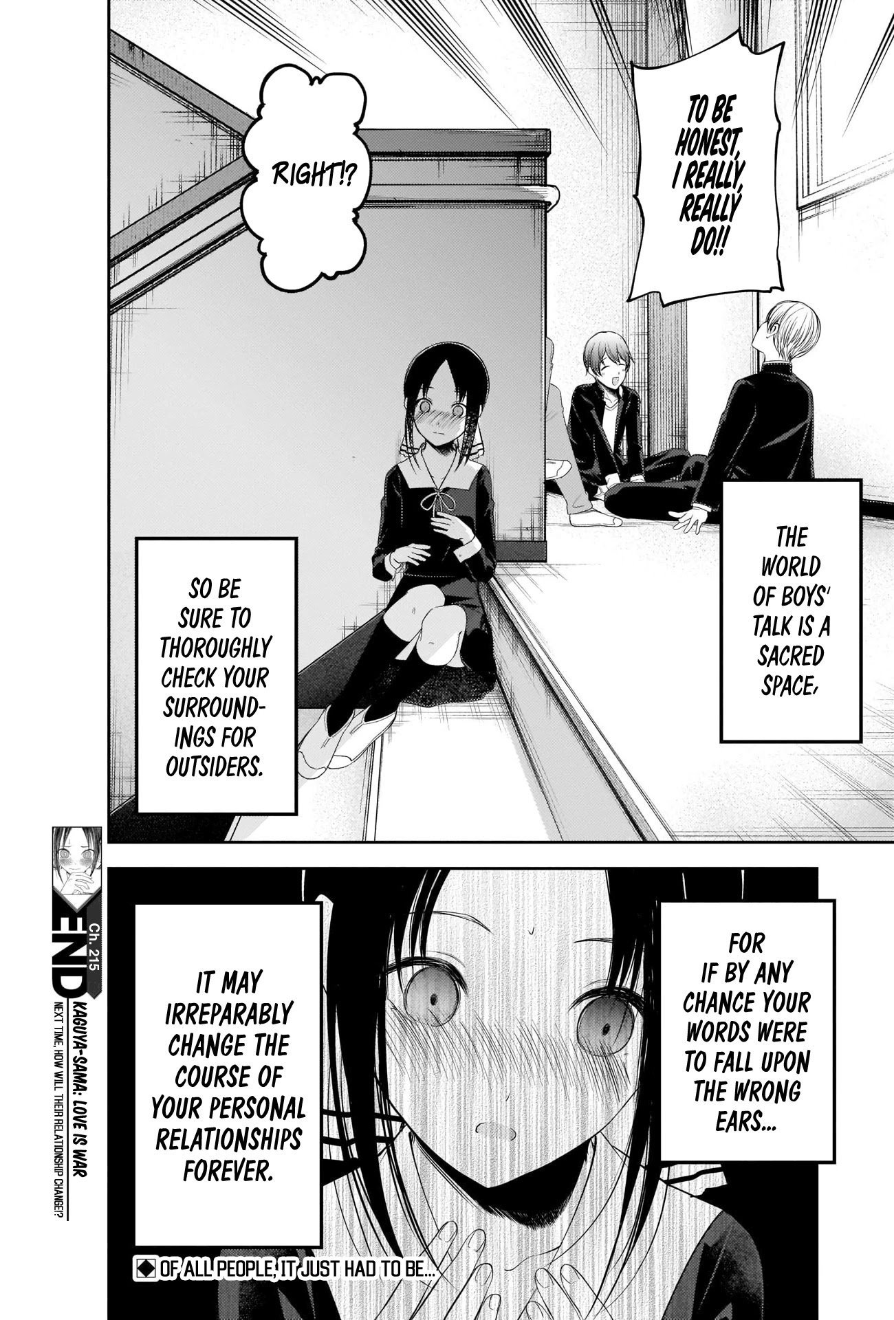 Kaguya-sama wa Kokurasetai - Tensai-tachi no Renai Zunousen Chapter 215 page 18 - Chapter 215: The ABCs of Men and Women