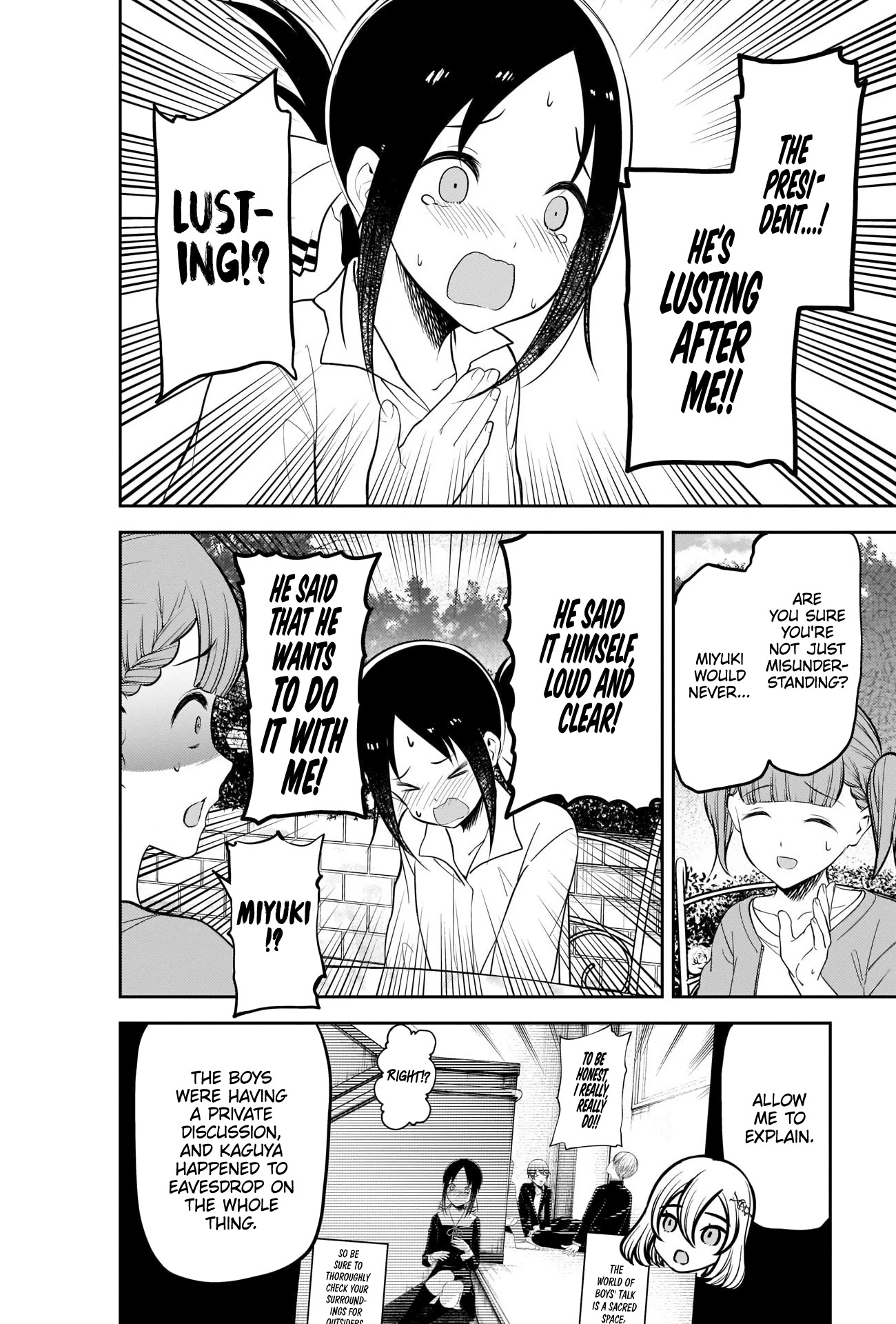 Kaguya-sama wa Kokurasetai - Tensai-tachi no Renai Zunousen Chapter 216 page 12 - Chapter 216: Kaguya and the Girls Want to Talk