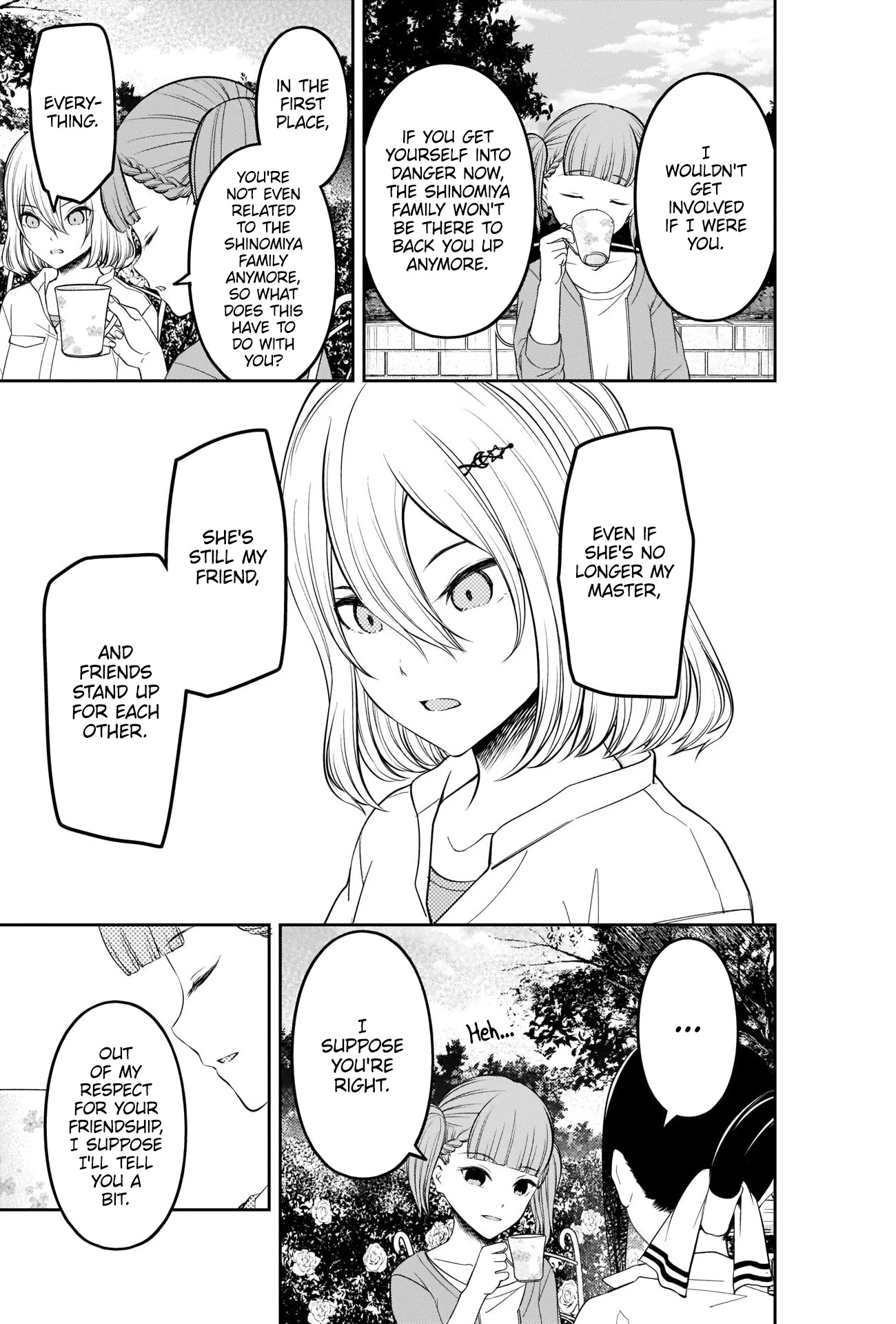 Kaguya-sama wa Kokurasetai - Tensai-tachi no Renai Zunousen Chapter 216 page 5 - Chapter 216: Kaguya and the Girls Want to Talk