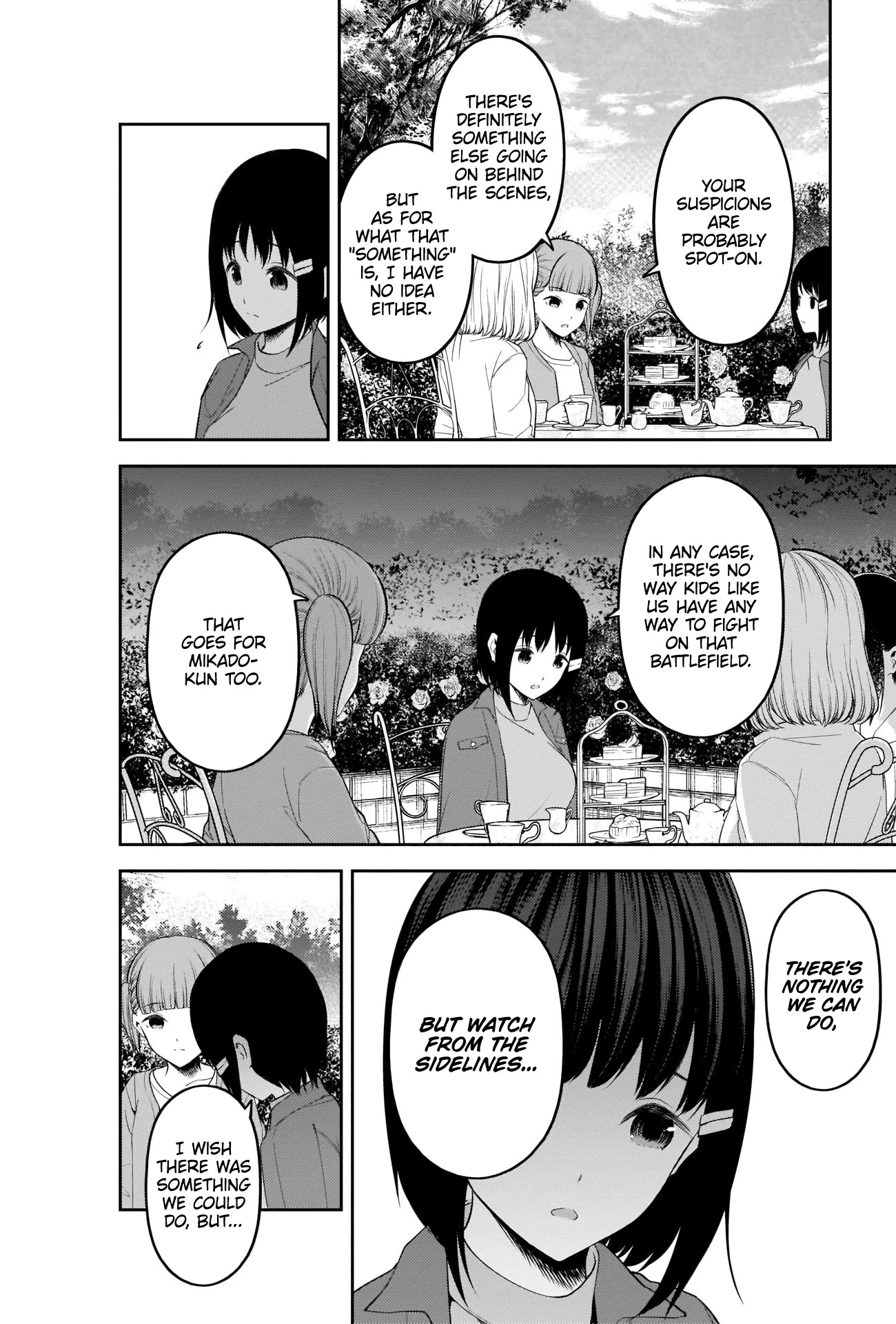 Kaguya-sama wa Kokurasetai - Tensai-tachi no Renai Zunousen Chapter 216 page 8 - Chapter 216: Kaguya and the Girls Want to Talk