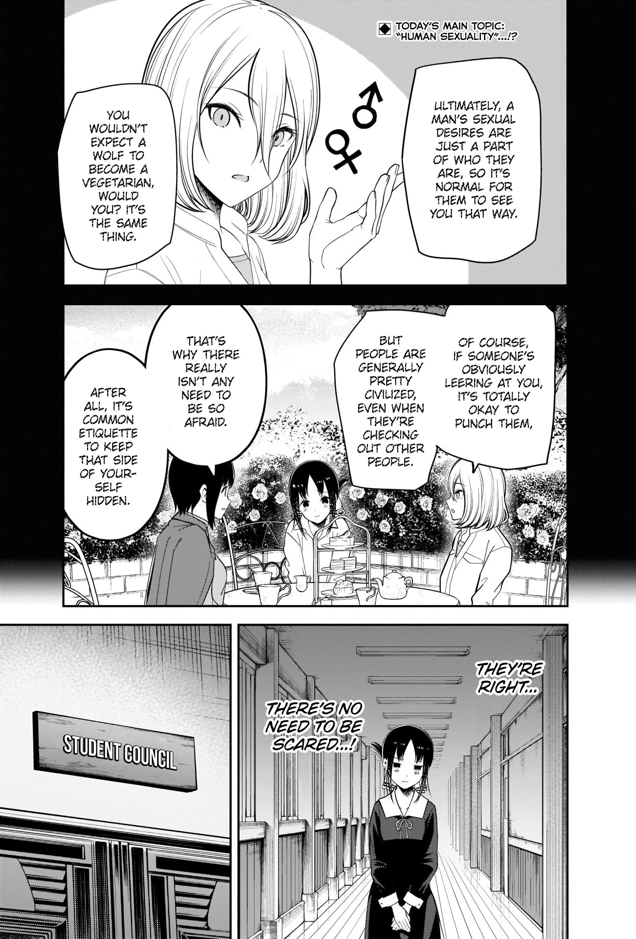 Kaguya-sama wa Kokurasetai - Tensai-tachi no Renai Zunousen Chapter 217 page 2 - Chapter 217: The ABCs of Men and Women, Part 3