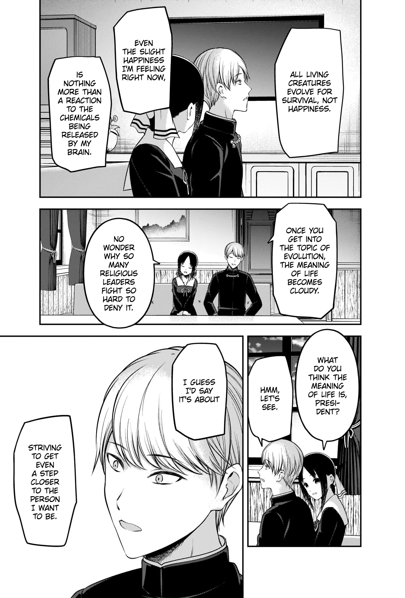 Kaguya-sama wa Kokurasetai - Tensai-tachi no Renai Zunousen Chapter 218 page 5 - Chapter 218: The ABCs of Men and Women, Part 4