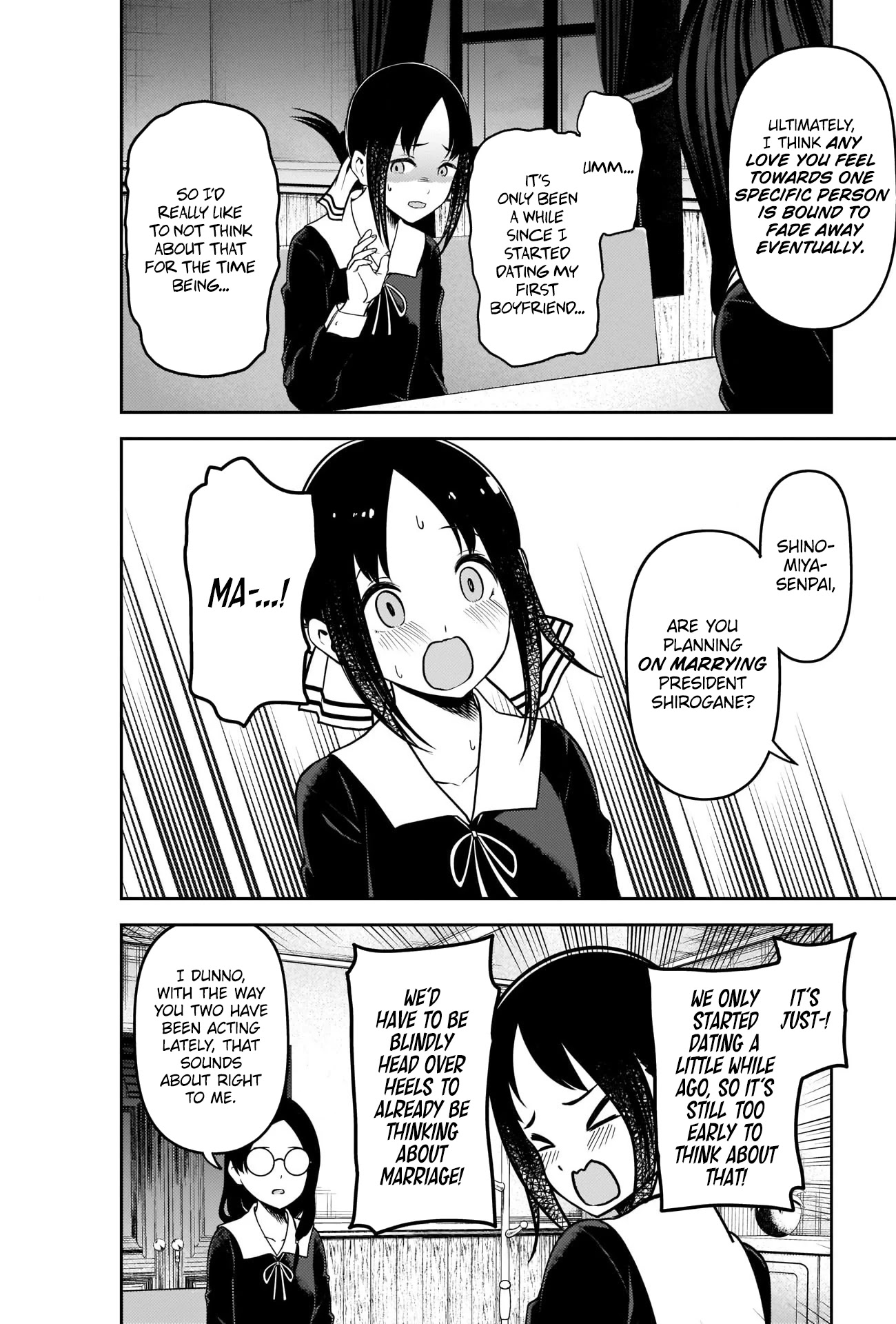 Kaguya-sama wa Kokurasetai - Tensai-tachi no Renai Zunousen Chapter 231 page 4 - Chapter 231: Kaguya Shinomiya’s Impossible Challenge: “The Buddha’s Stone Begging Bowl” (Part 6)